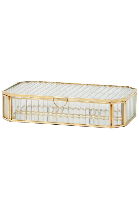 Loire Gold & Glass Jewellery Box