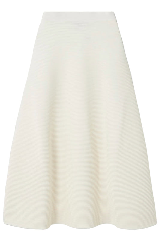 Jennifer Ribbed-knit Midi Skirt