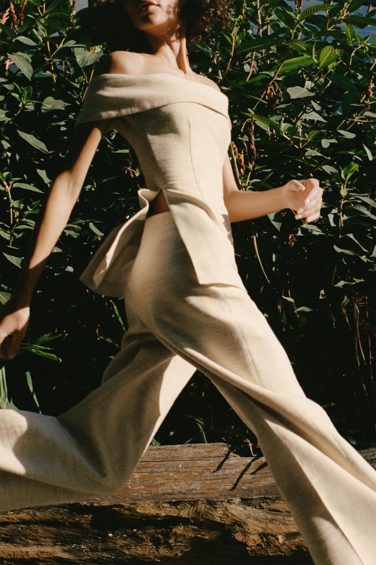Wide-leg High-waist Trousers