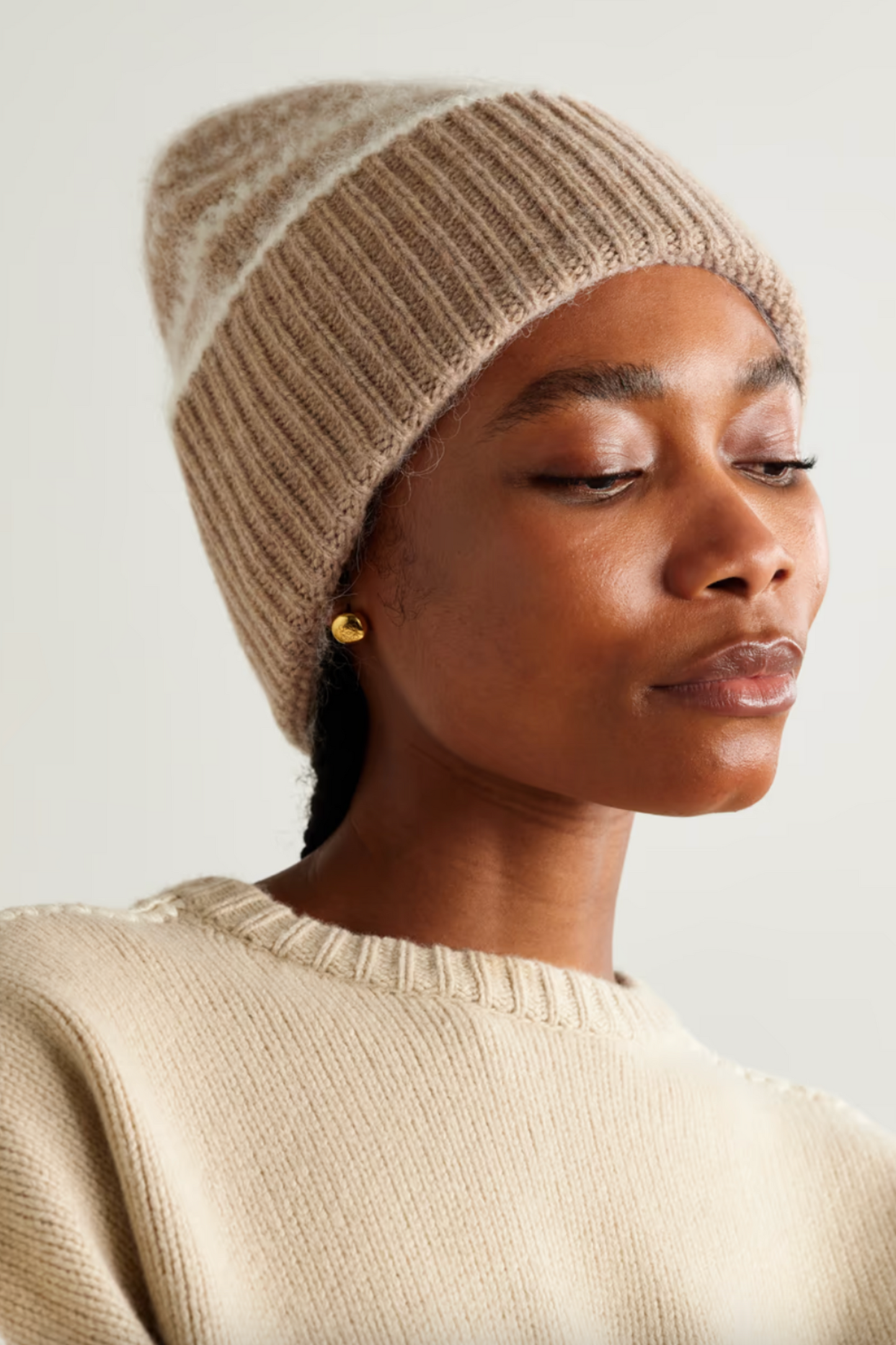 Intarsia Wool Beanie