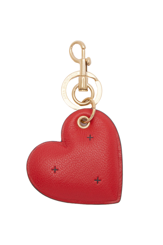 Chubby Leather Heart Charm