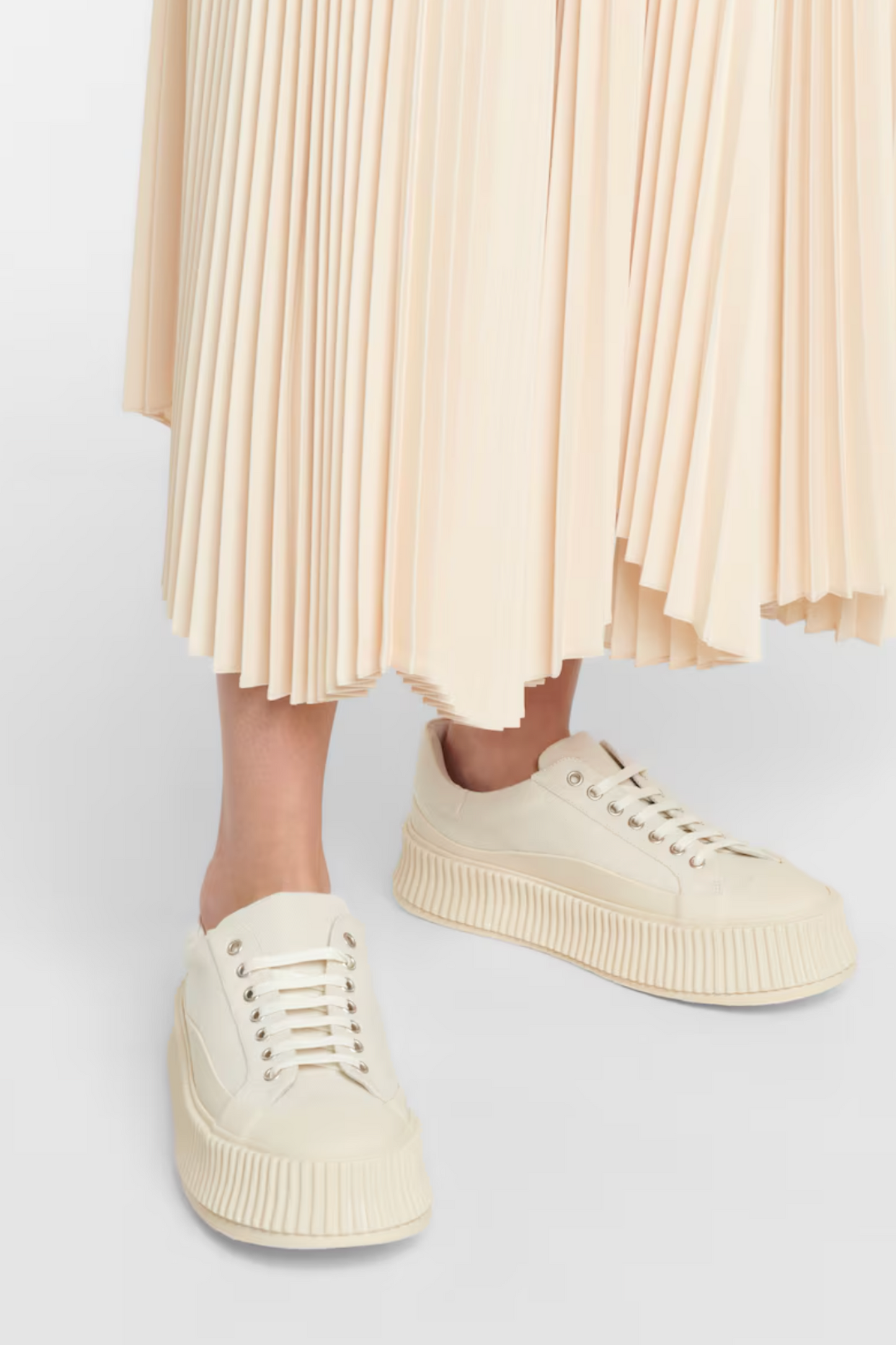 Canvas Platform Sneakers