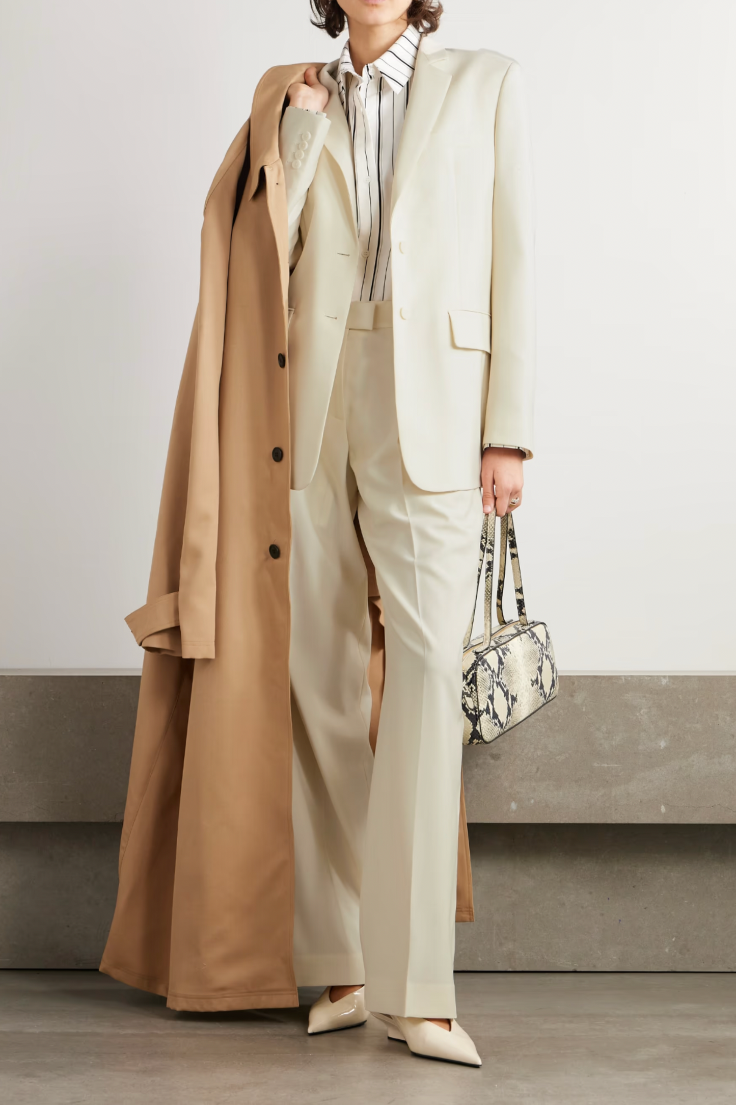 NET SUSTAIN Oversized Merino Wool Suit