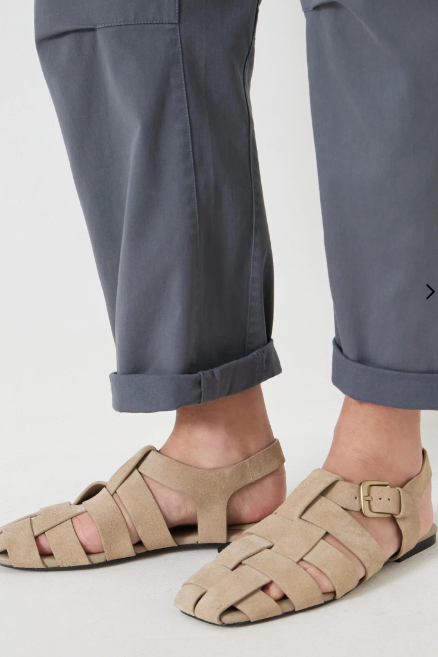 Leather Caged Fisherman Sandals