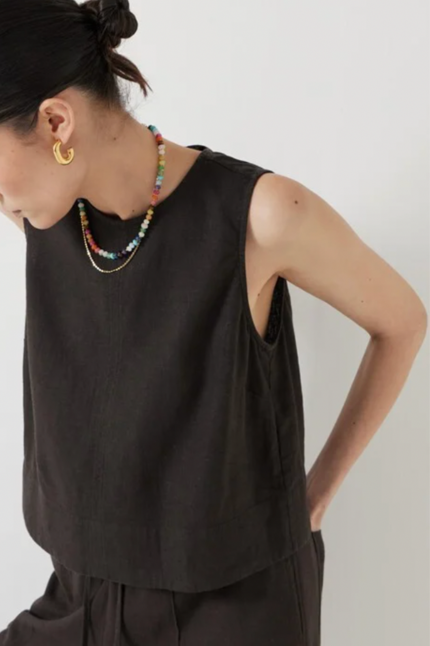 Vera Linen Blend Shell Top