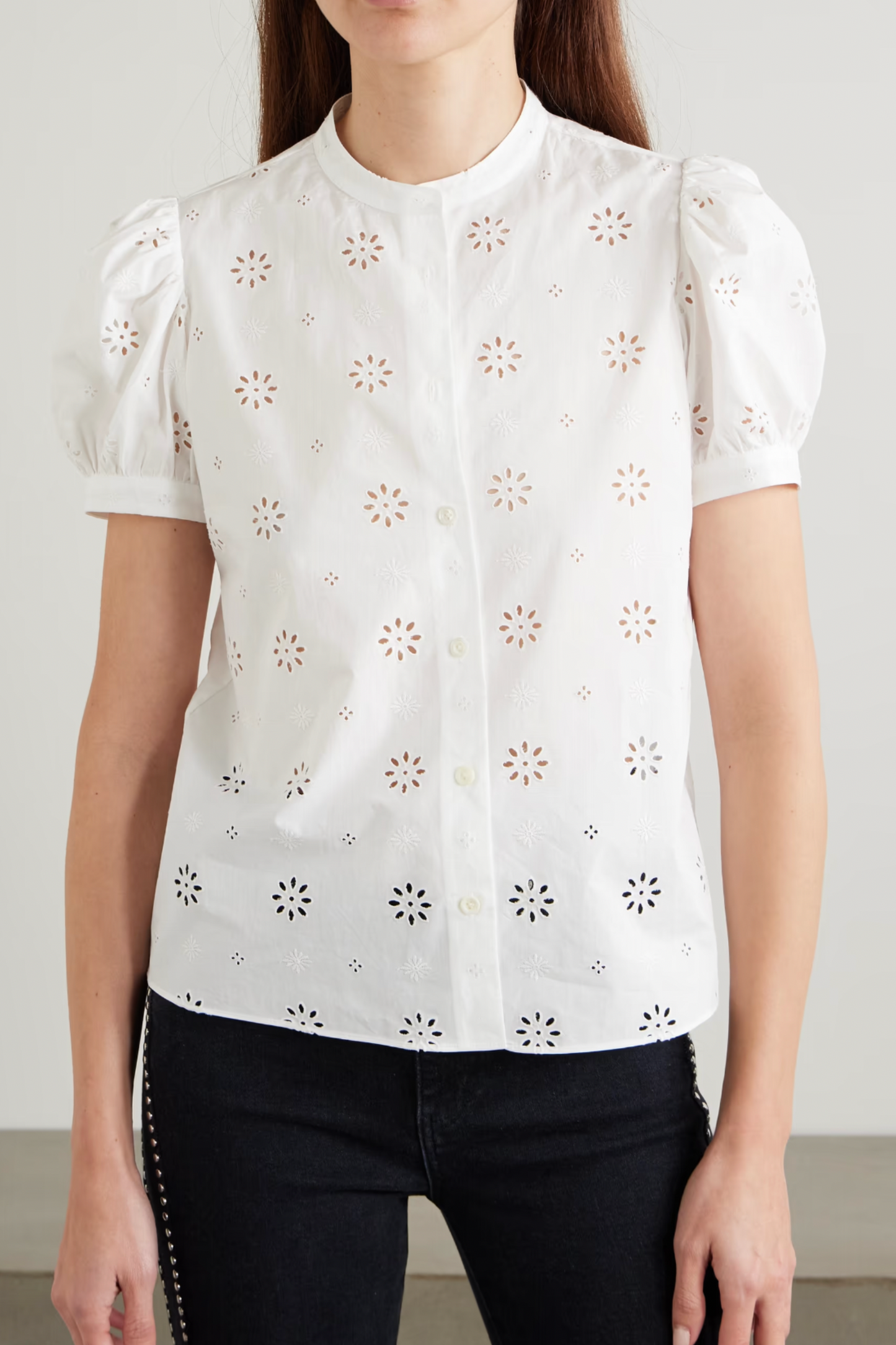 The Eyelet Broderie Anglaise Cotton Blouse
