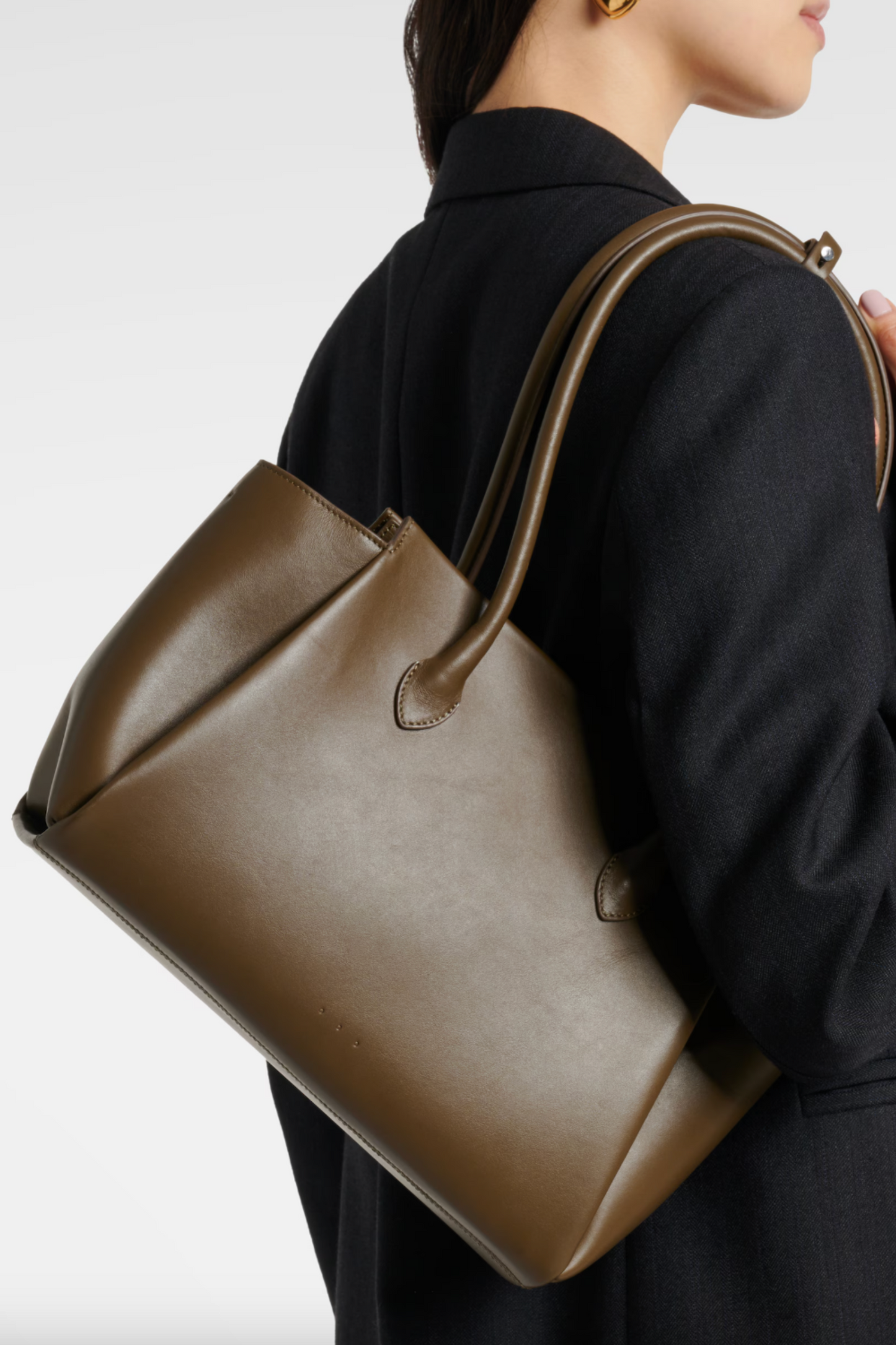 Ekme Small Leather Tote Bag