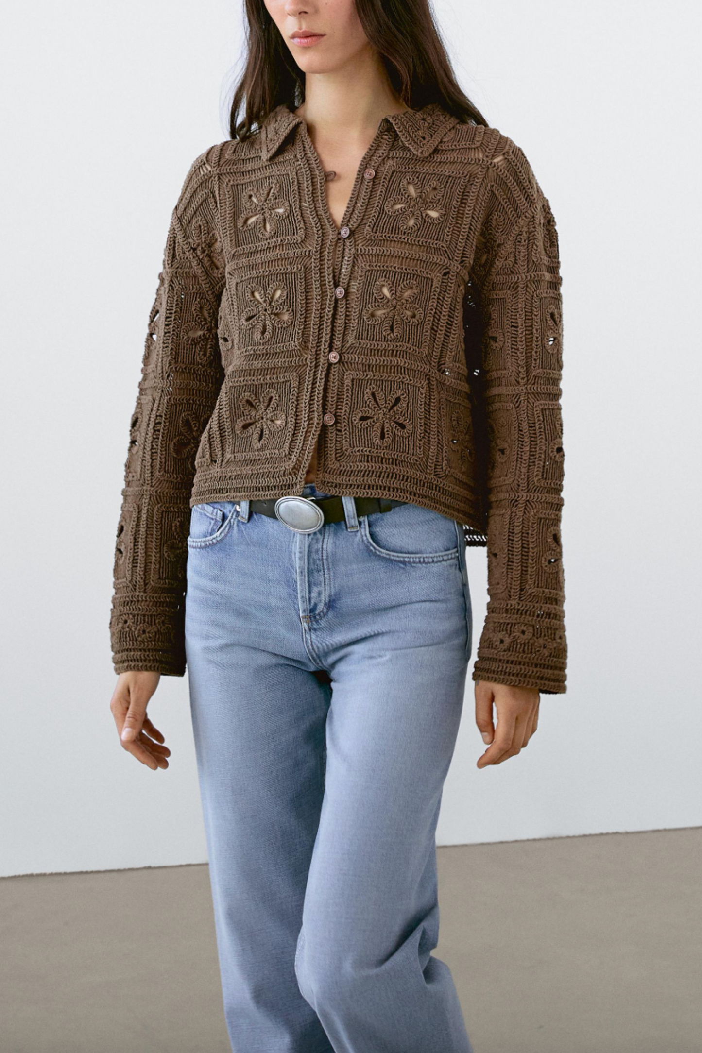 Crochet Knitted Jacket