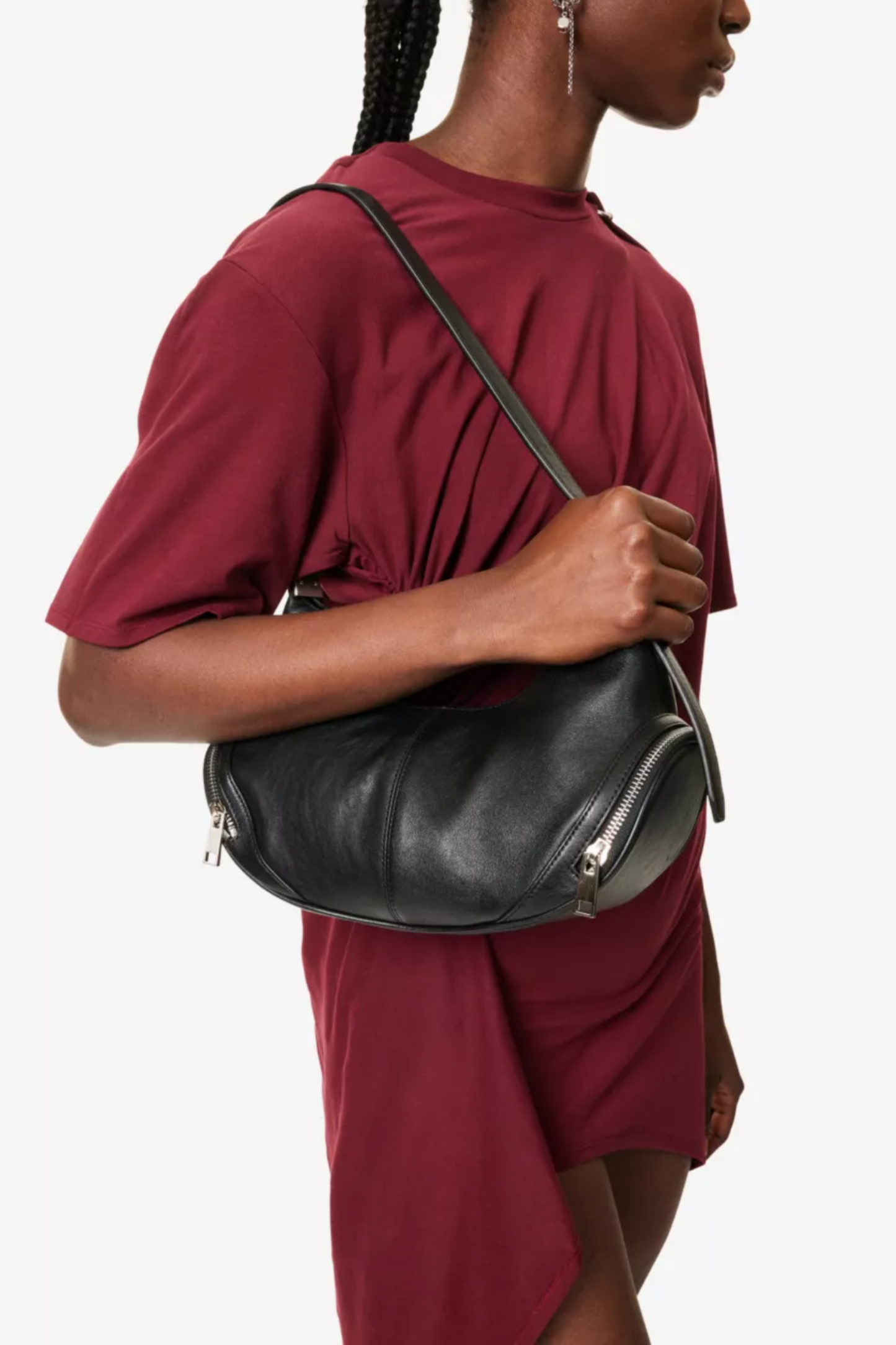 Cargo Hobo Large Leather Shoulder Bag