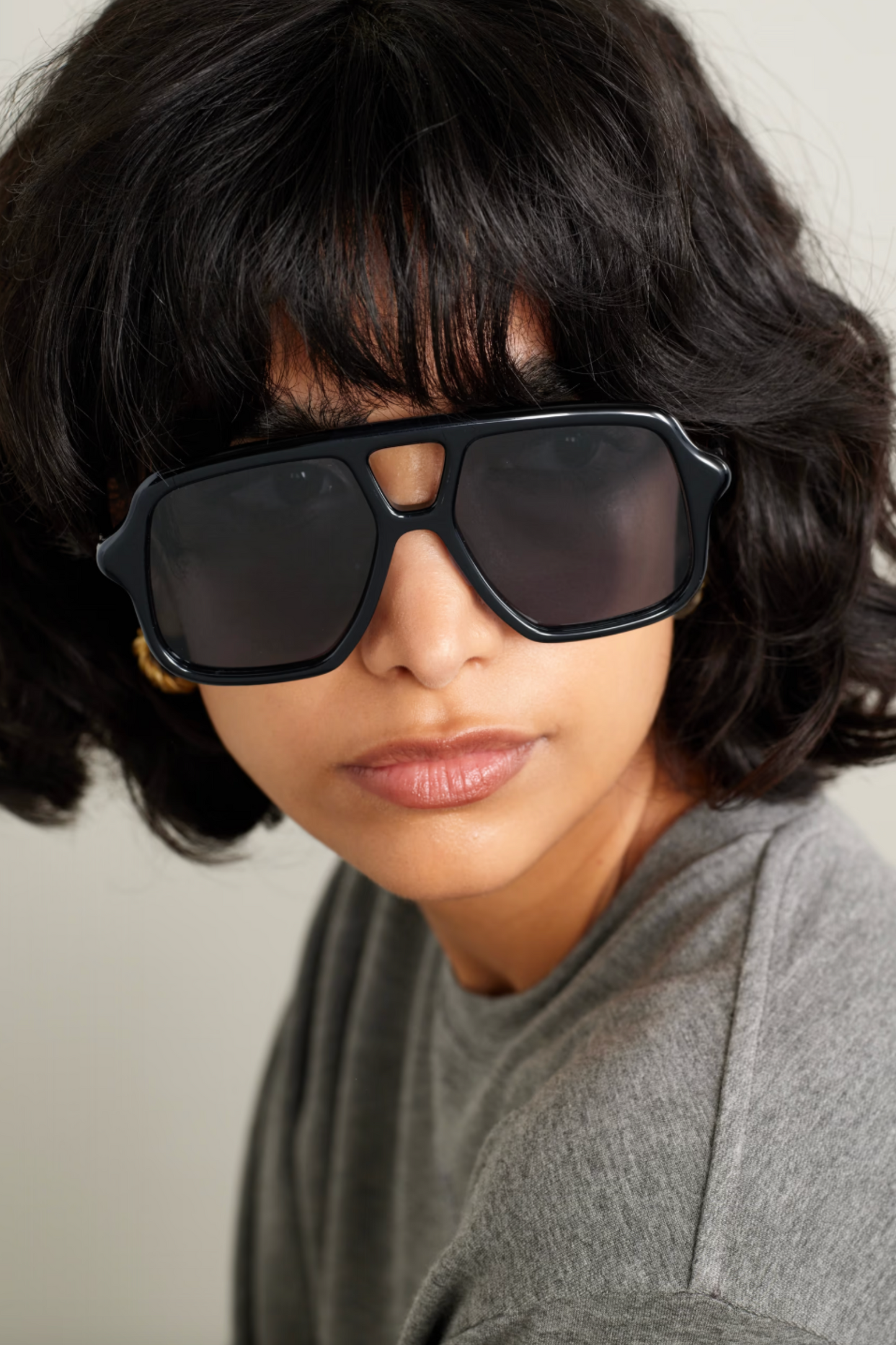 Aviator-style Acetate Sunglasses