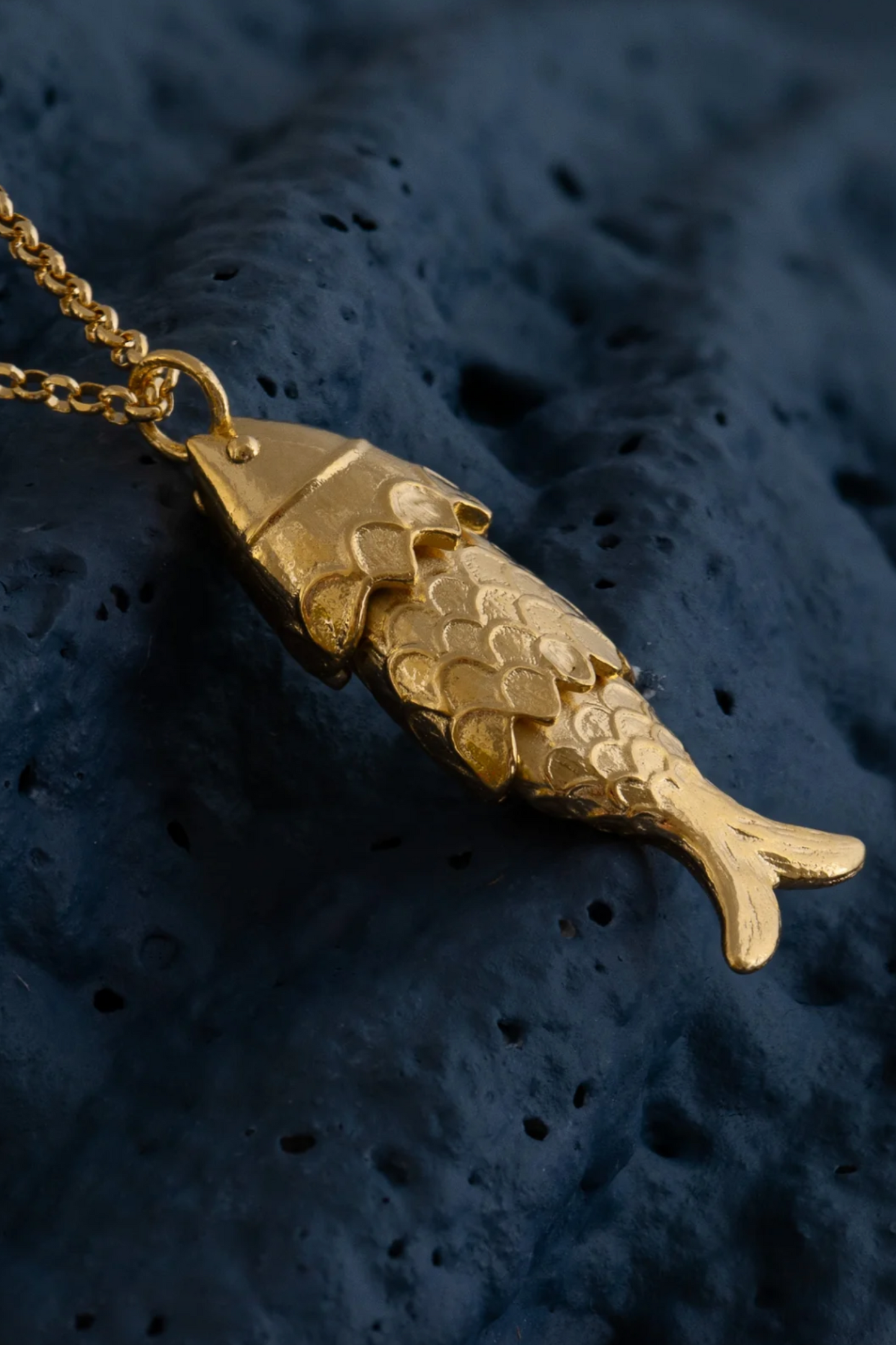 Fish Pendant In Gold