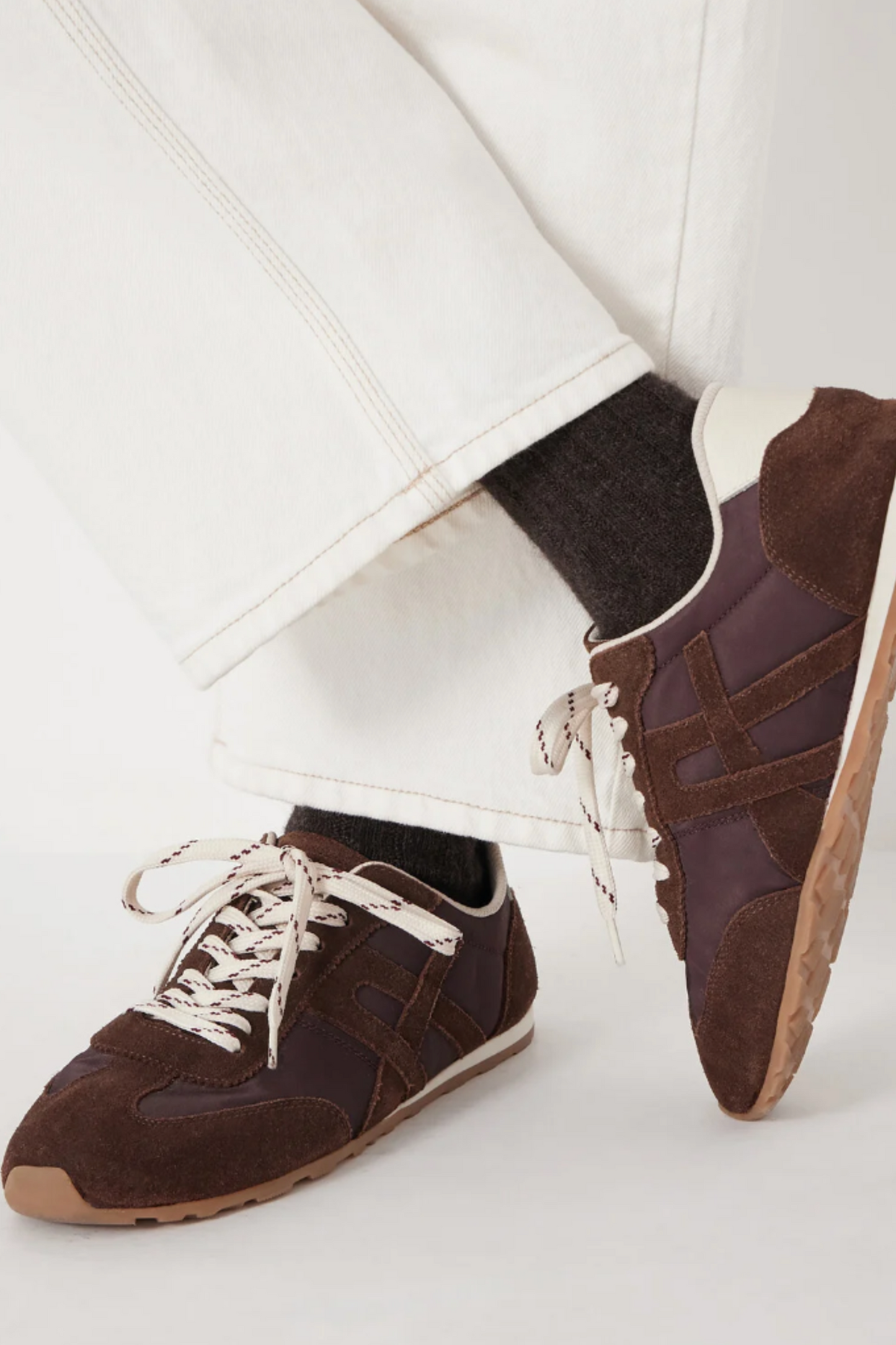 Suede Slimline Retro Trainers