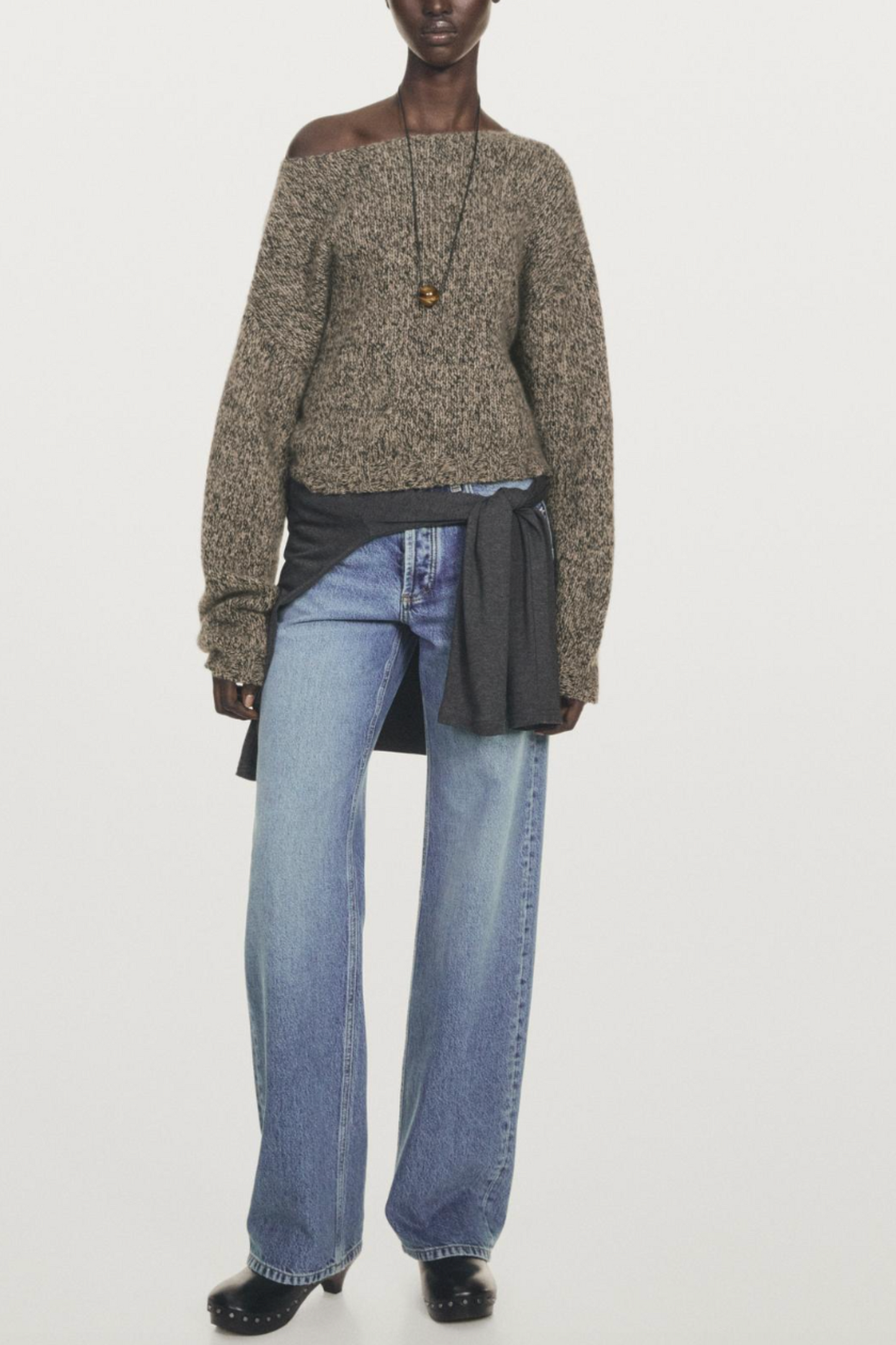 100% Cashmere Knit Boat Neck Sweater
