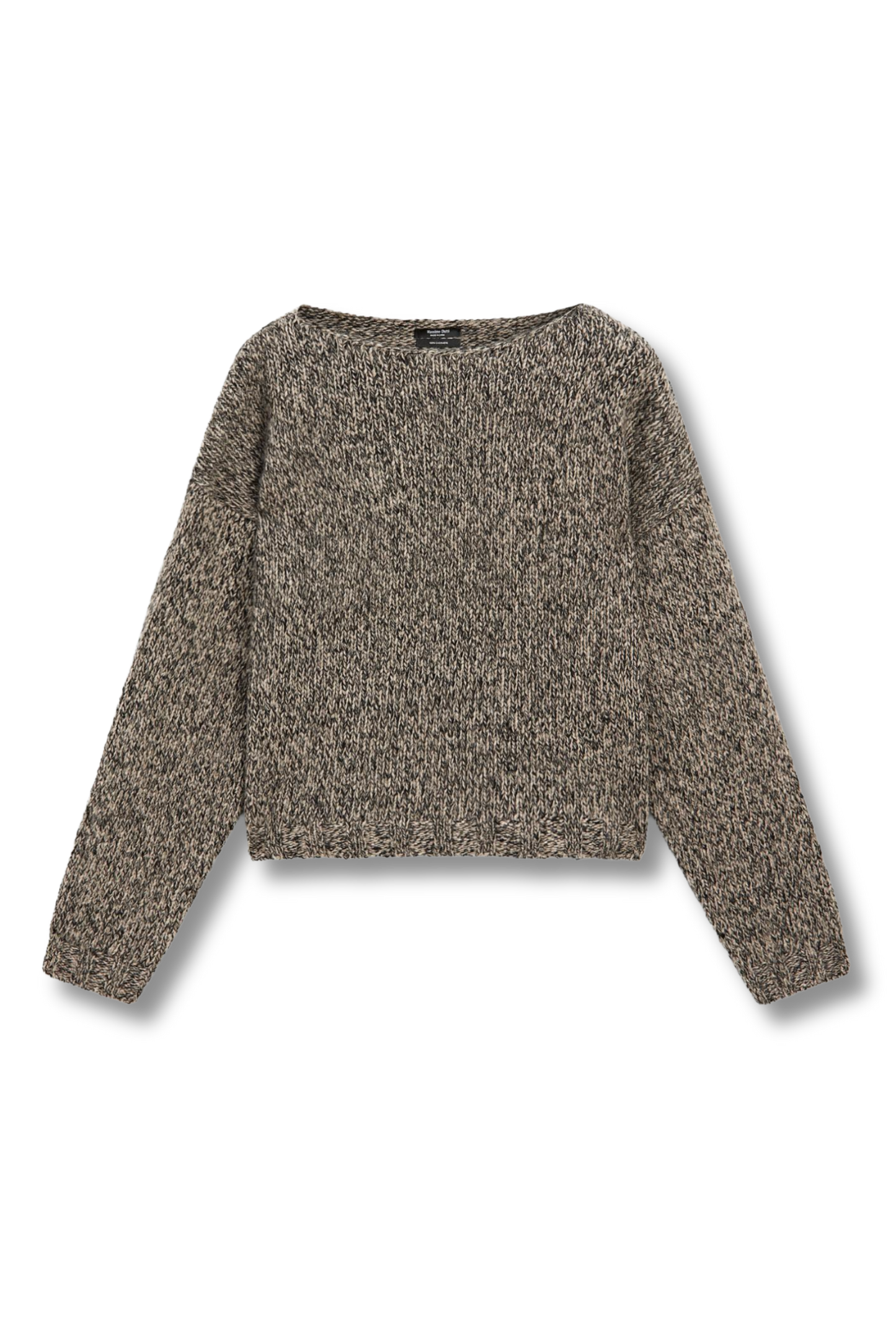 100% Cashmere Knit Boat Neck Sweater