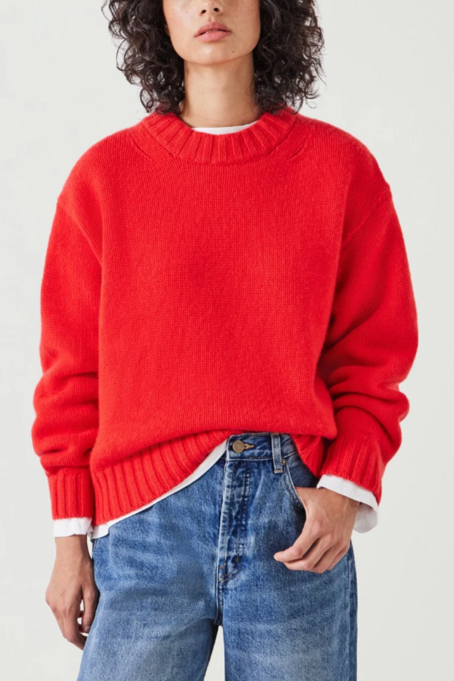Cora Chunky Cashmere Crew Jumper