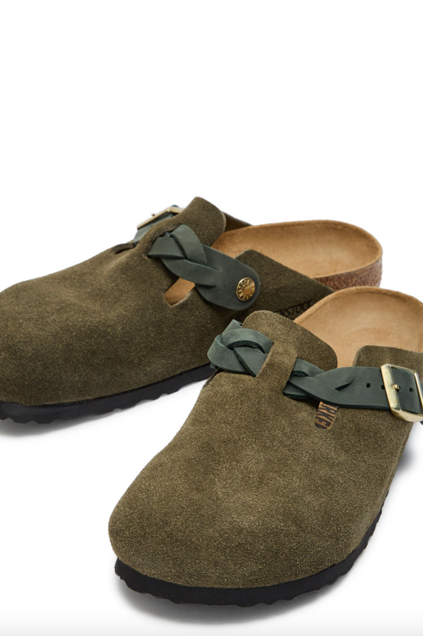 Boston Braided Suede Clogs