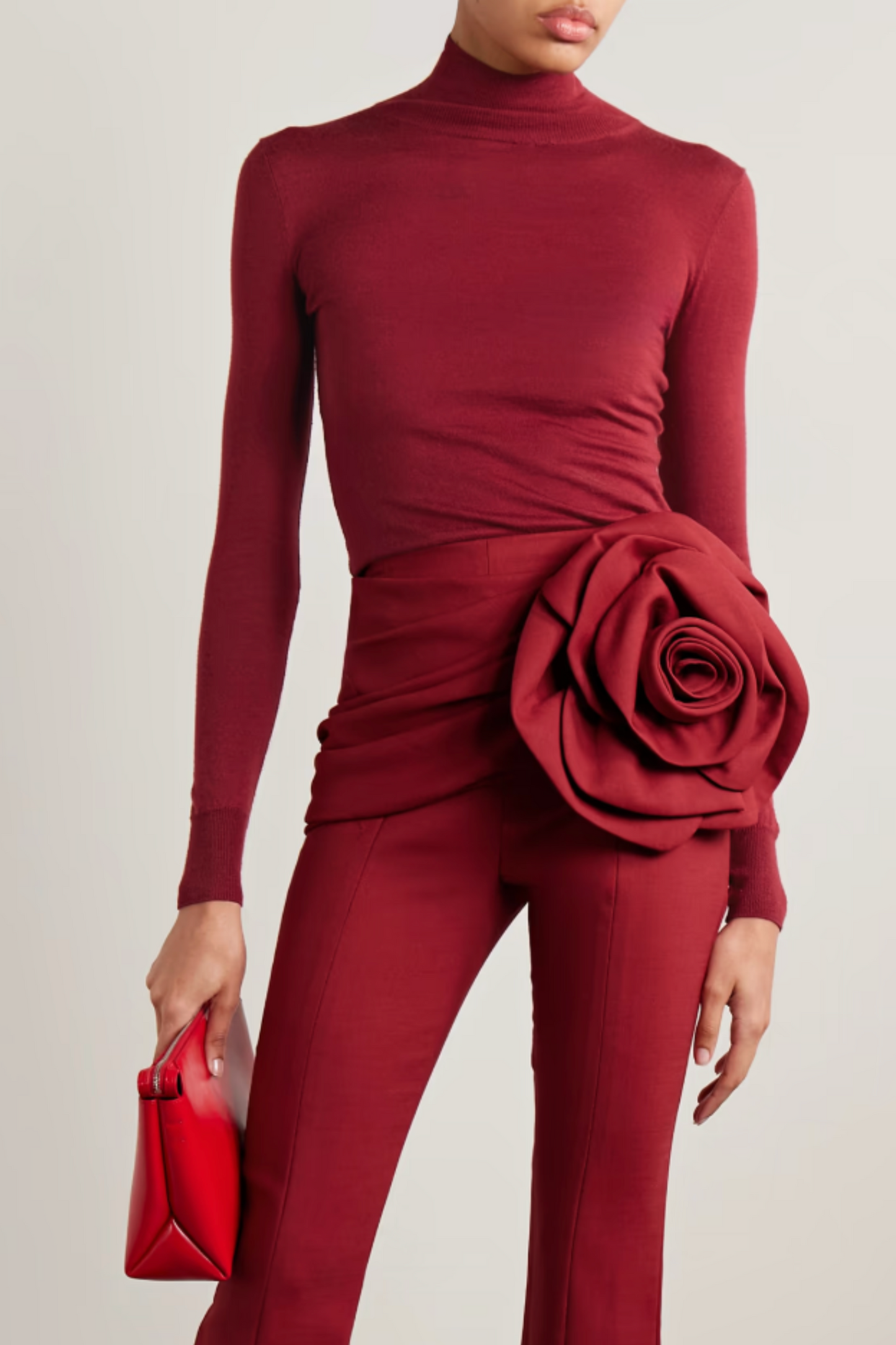 Wool and Silk-blend Turtleneck