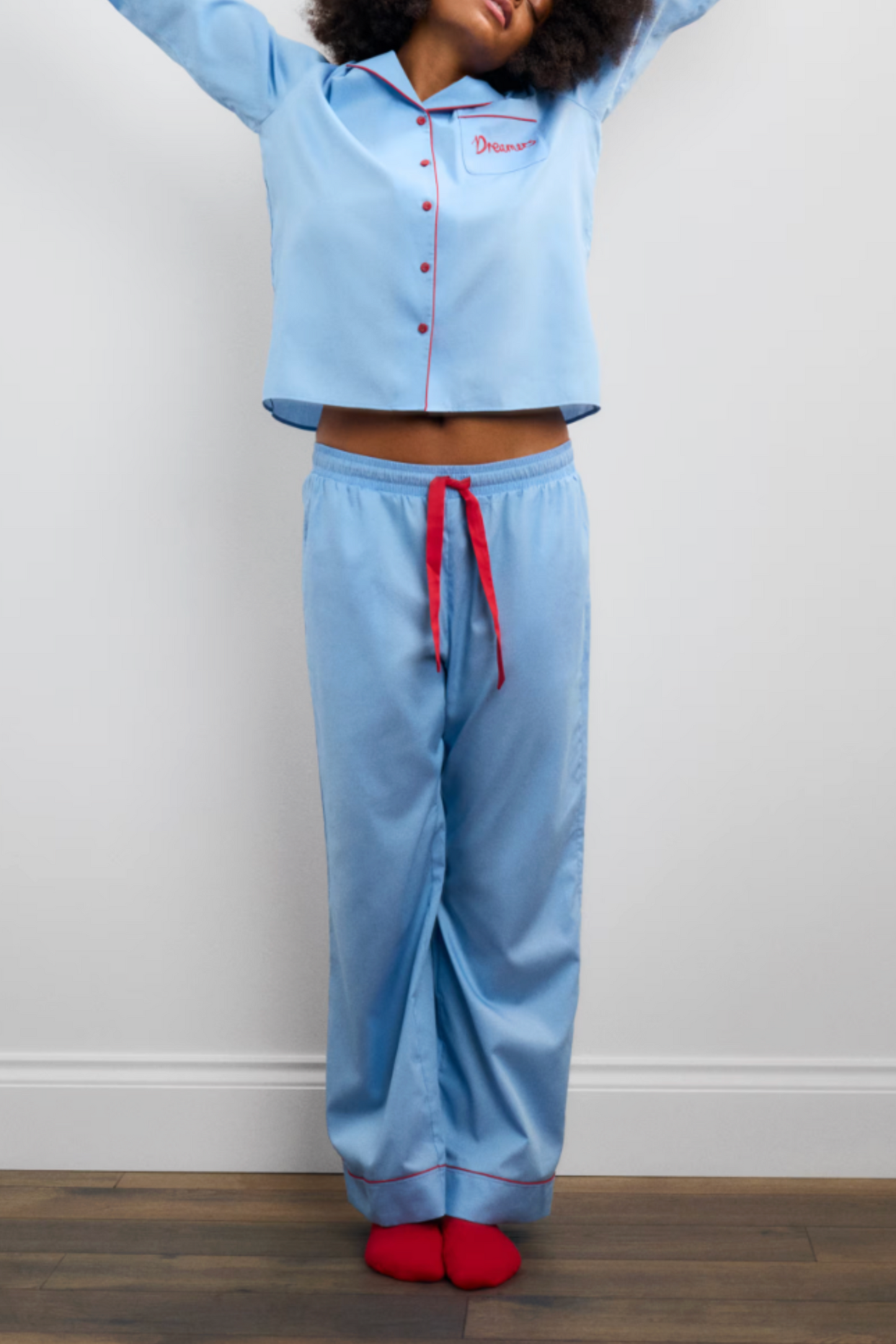 Pure Cotton Sateen Slogan Pyjama Set