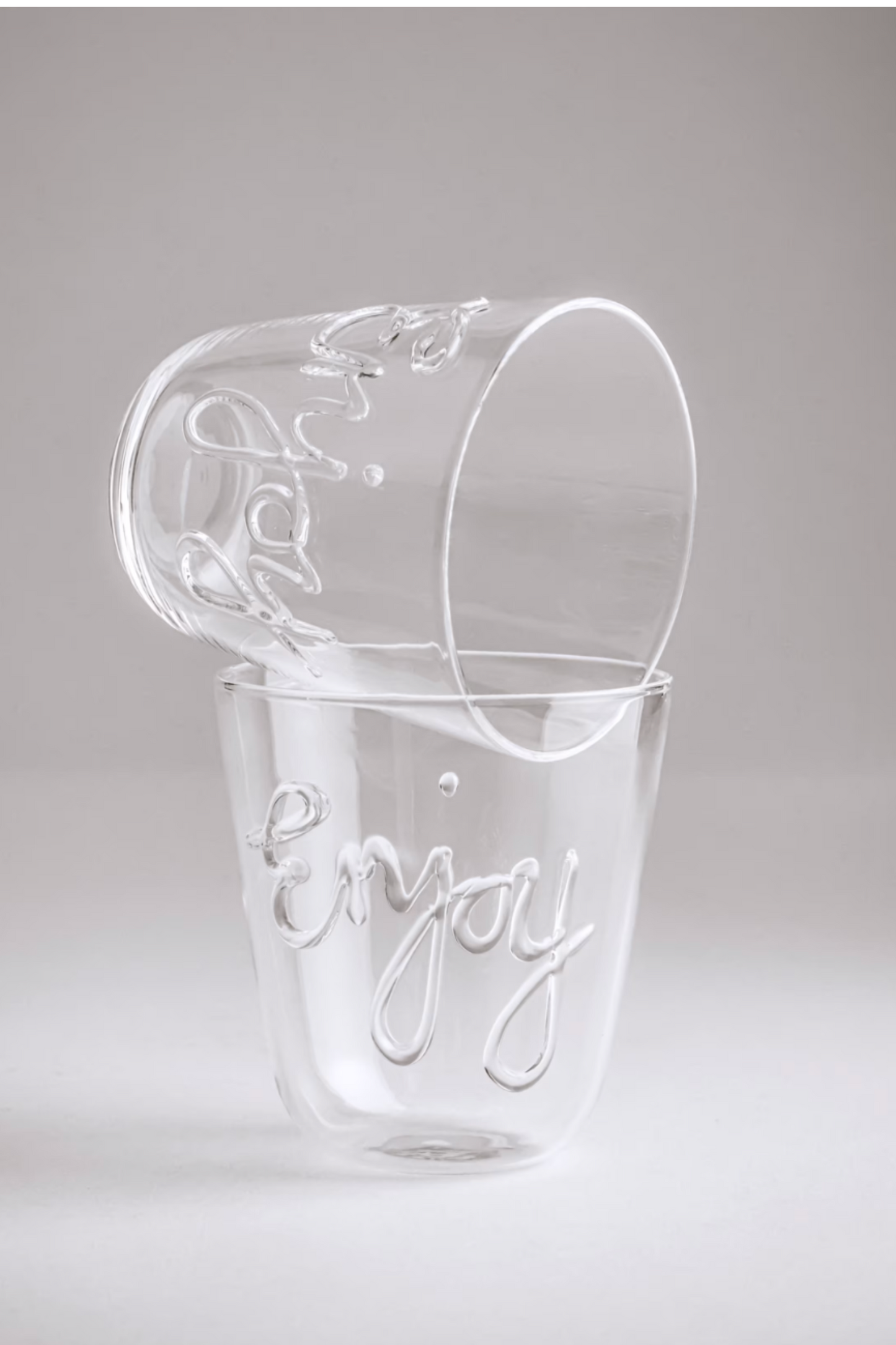 Set of 2 Enjoy Slogan Tumblers
