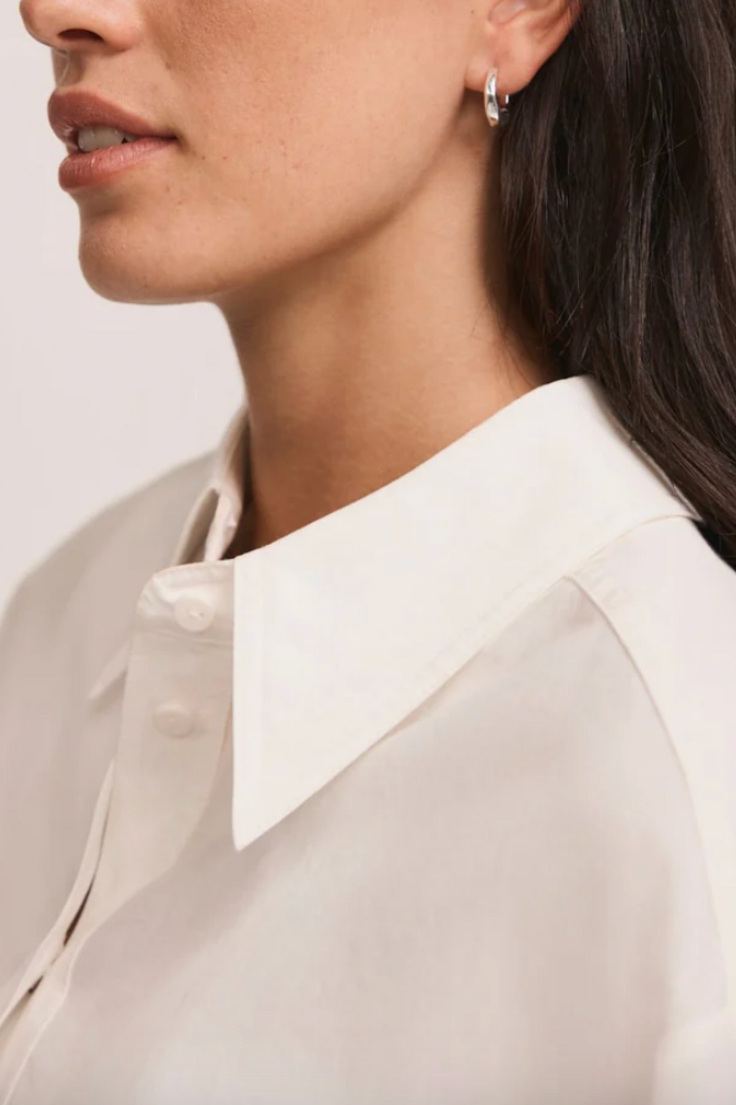 Silver Plated Irregular Hoop Earrings