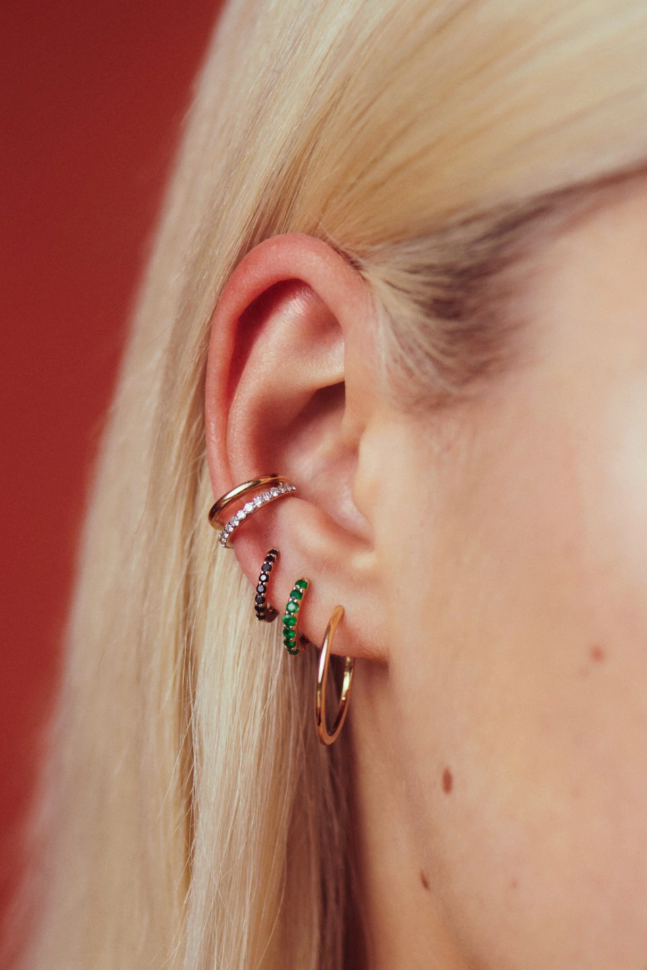 Fine Diamond Double Ear Cuff