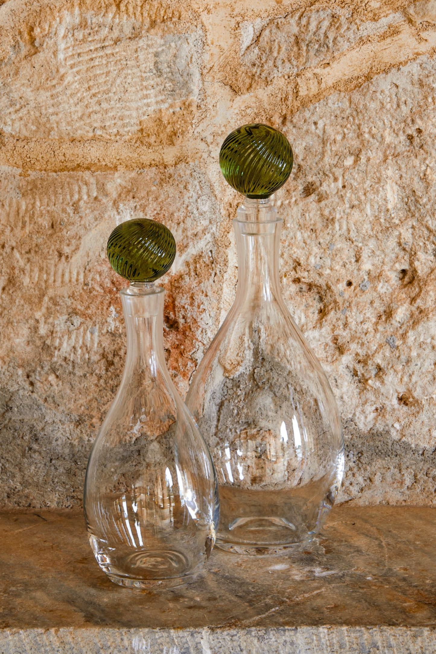 Demetra Glass Bottle Green