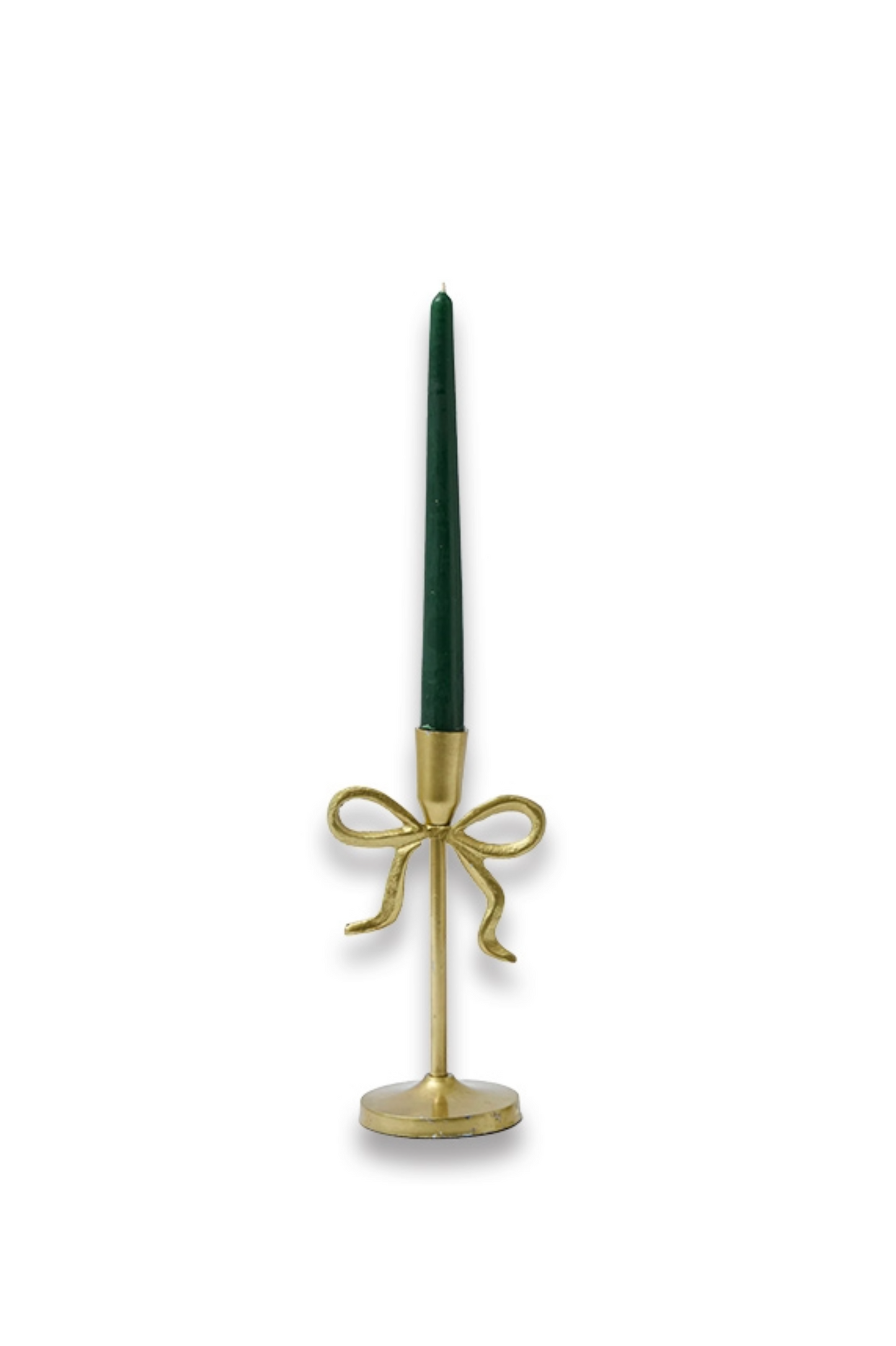 Gold Bow Candle Holder