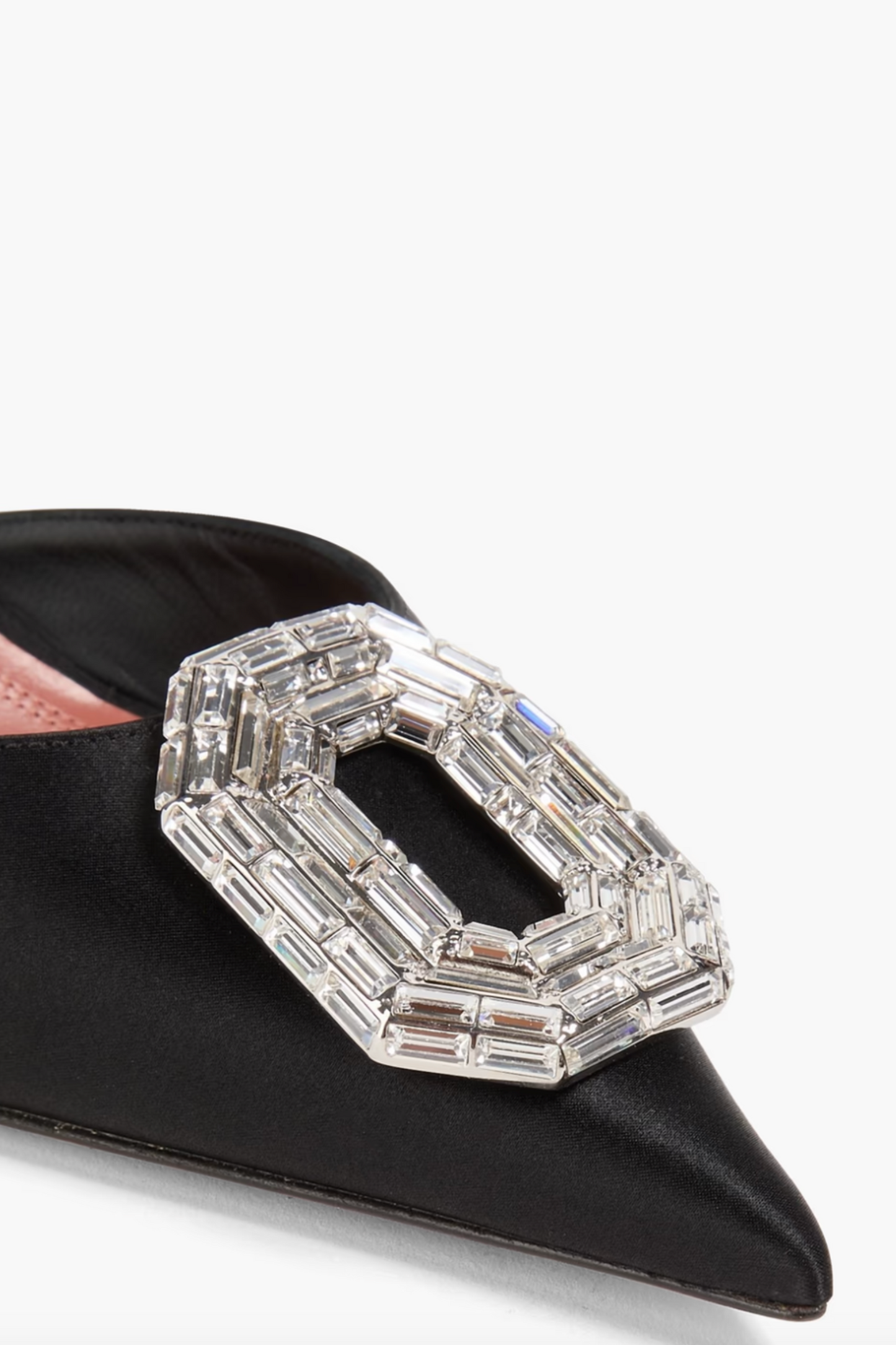 Camelia Crystal-embellished Satin Slingback Pumps