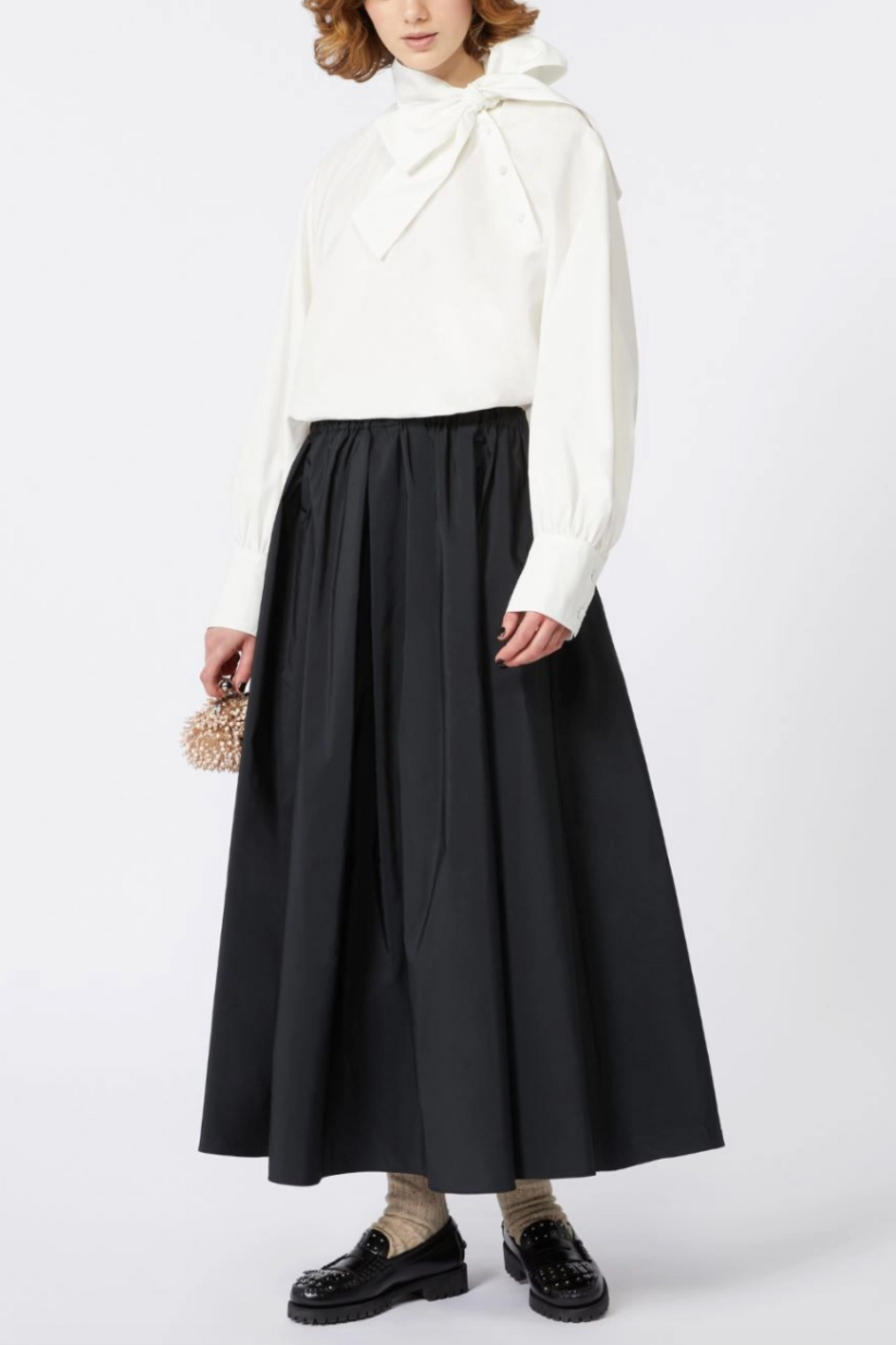 Long Taffeta Skirt