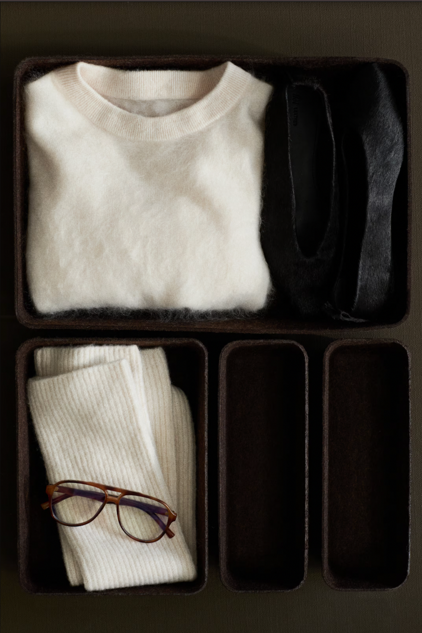 Felted Storage Basket Set