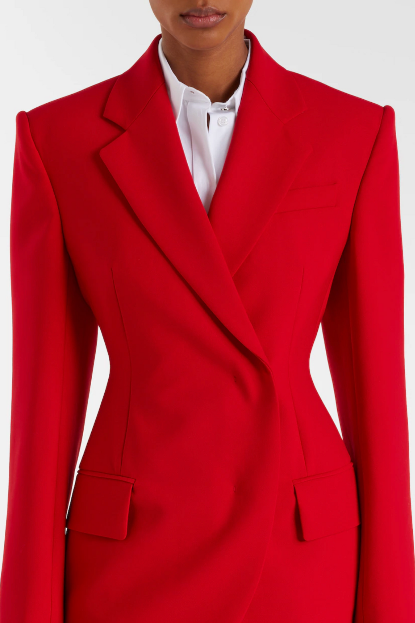 Double-breasted Peplum Blazer