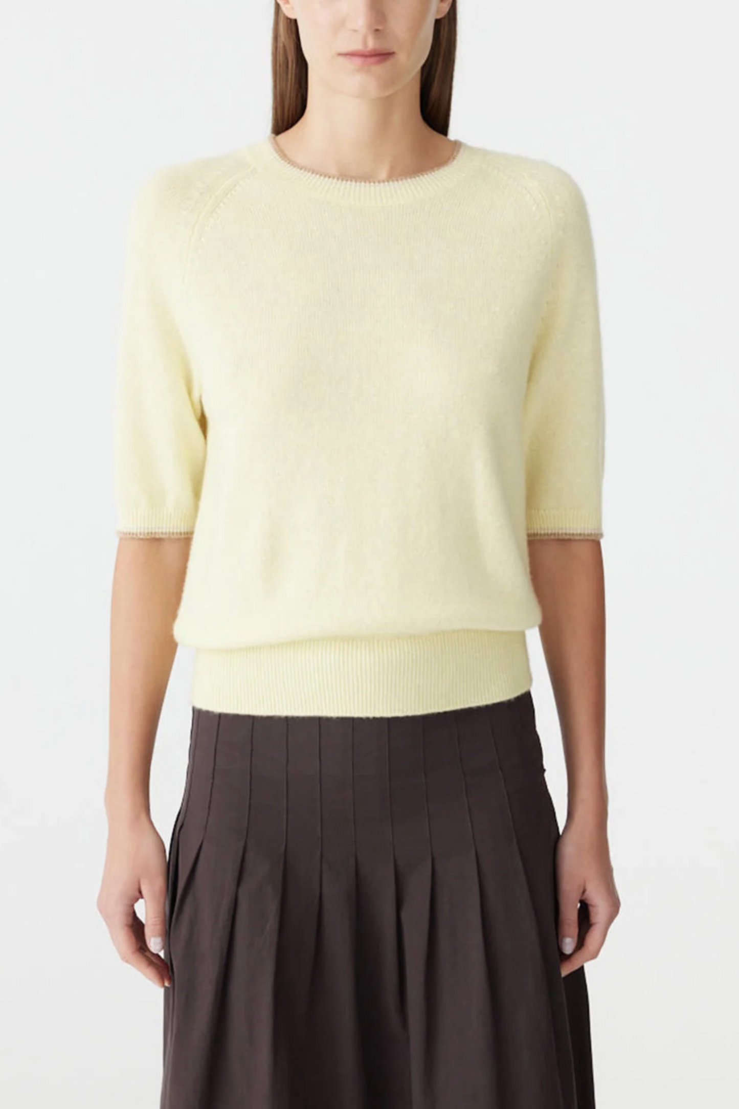 Cashmere Linen Crew Knit