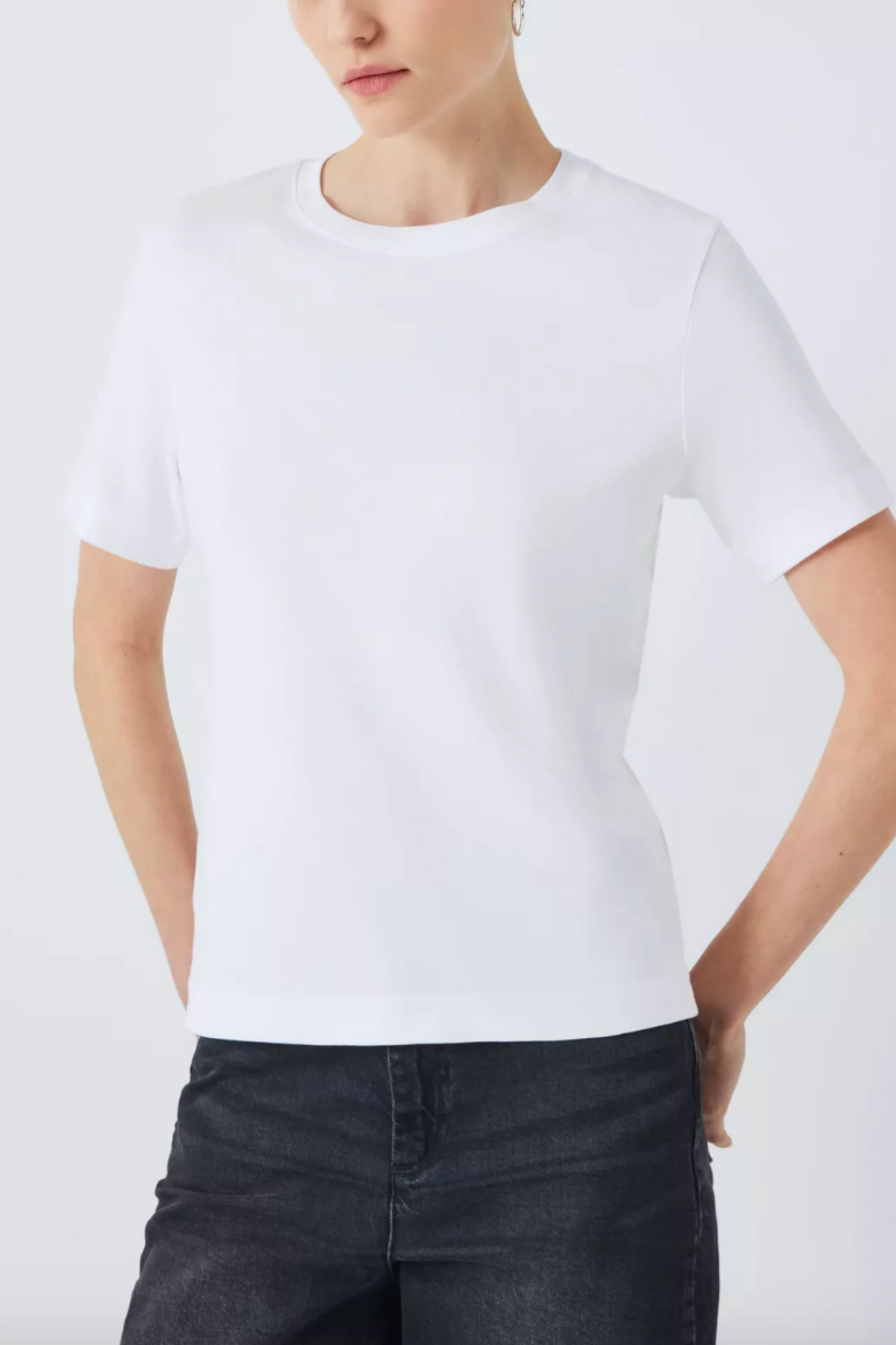 Organic Cotton Short Sleeve Crew Neck T-Shirt, White