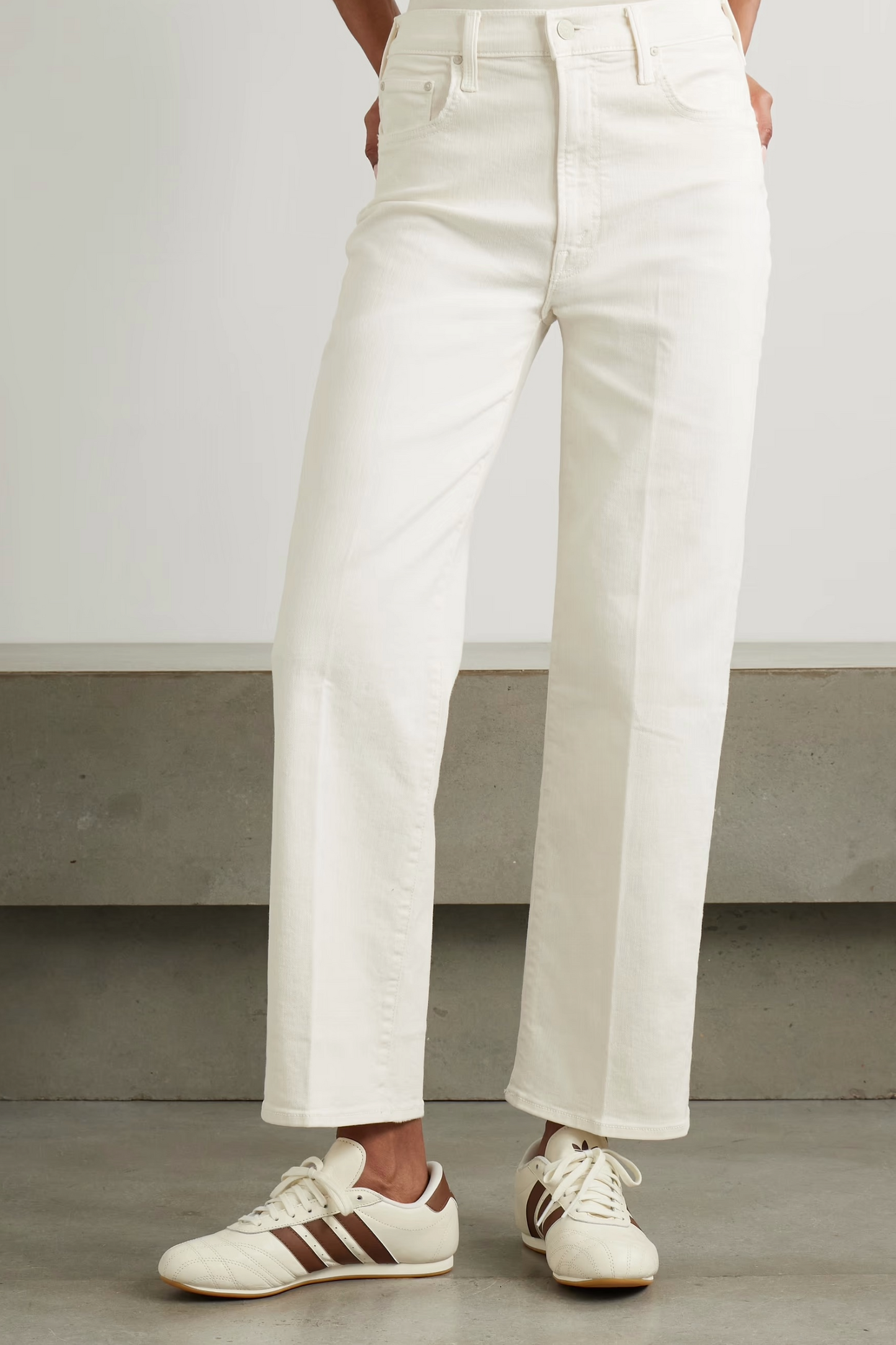 The Rambler Zip Ankle Cropped Straight-leg Jeans