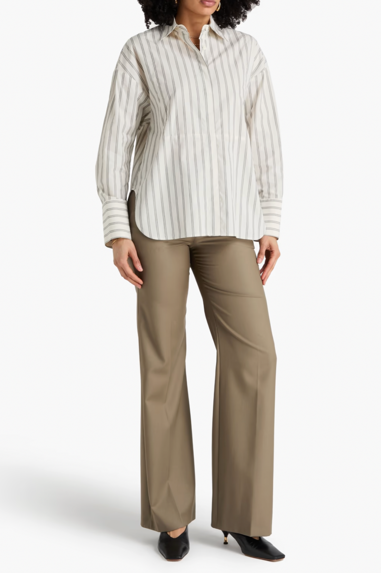 Linter Striped Cotton-poplin Shirt