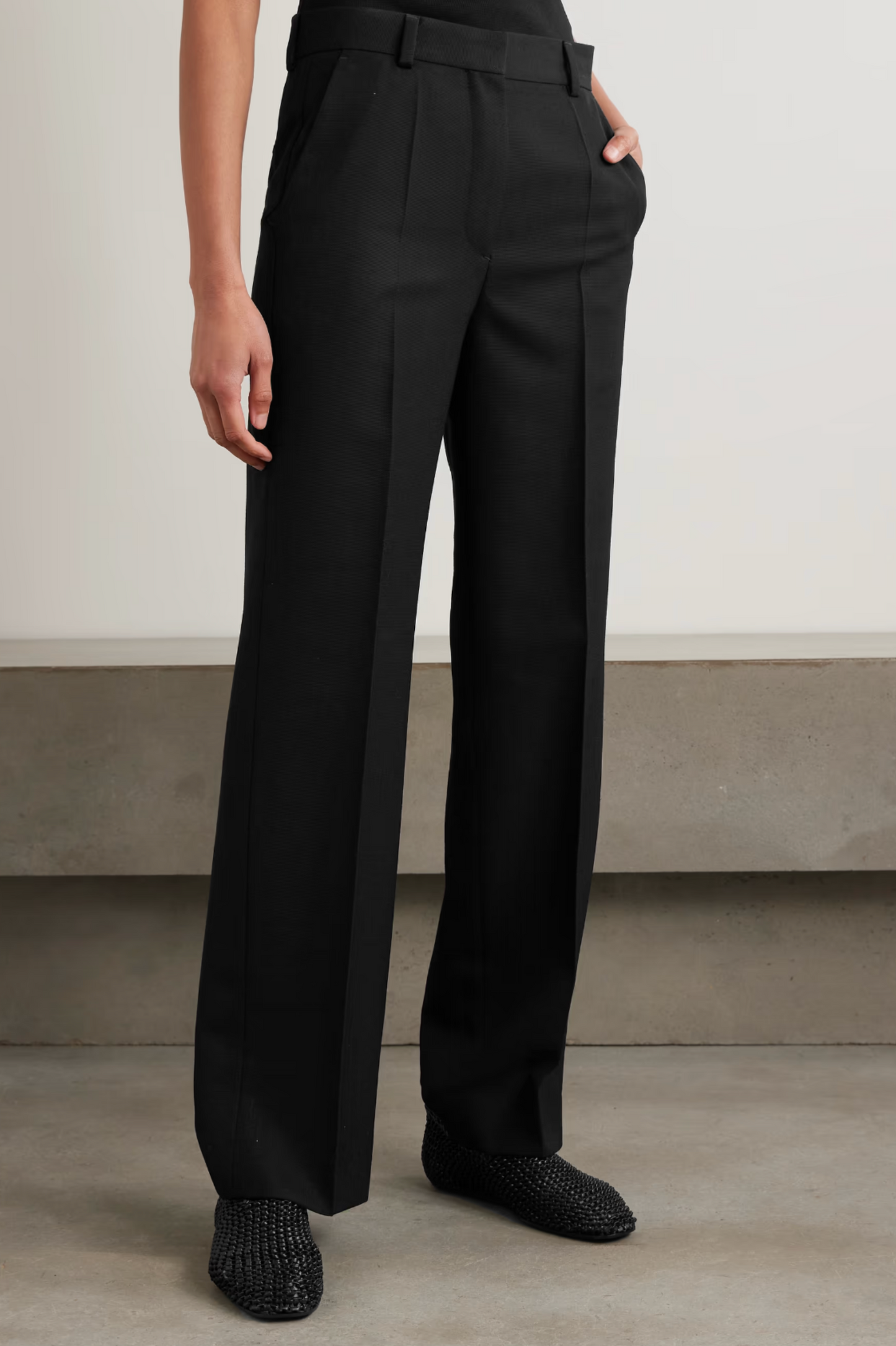 Garderob Recycled Grain de Poudre Straight-leg Pants