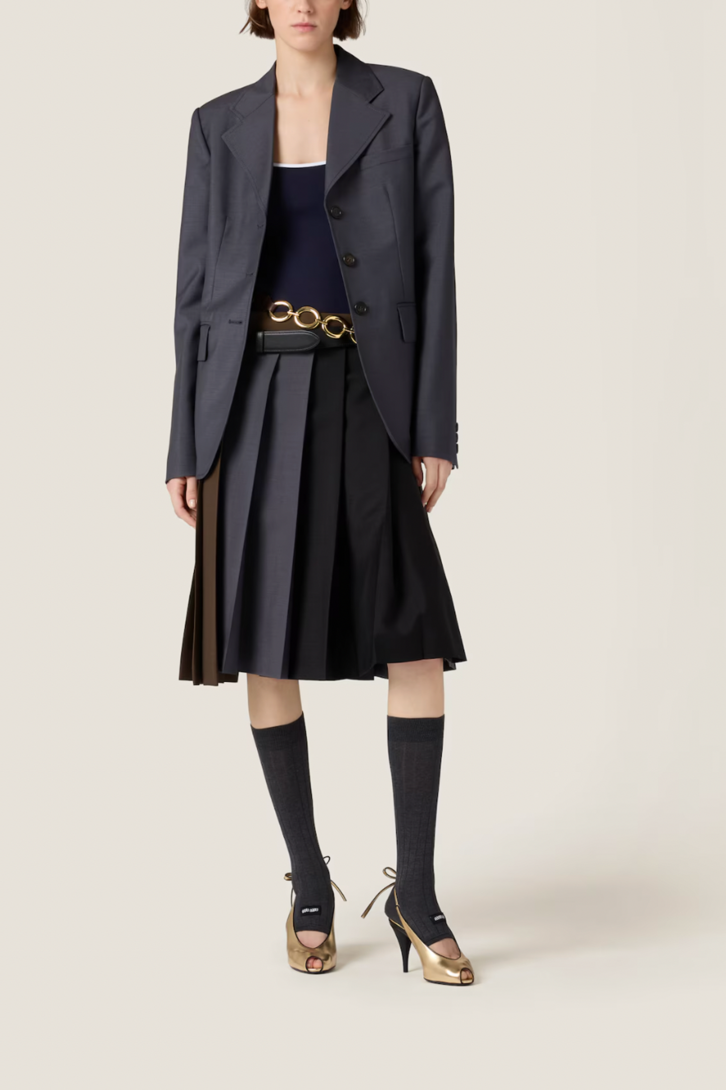 Single-breasted Kid Mohair Jacket