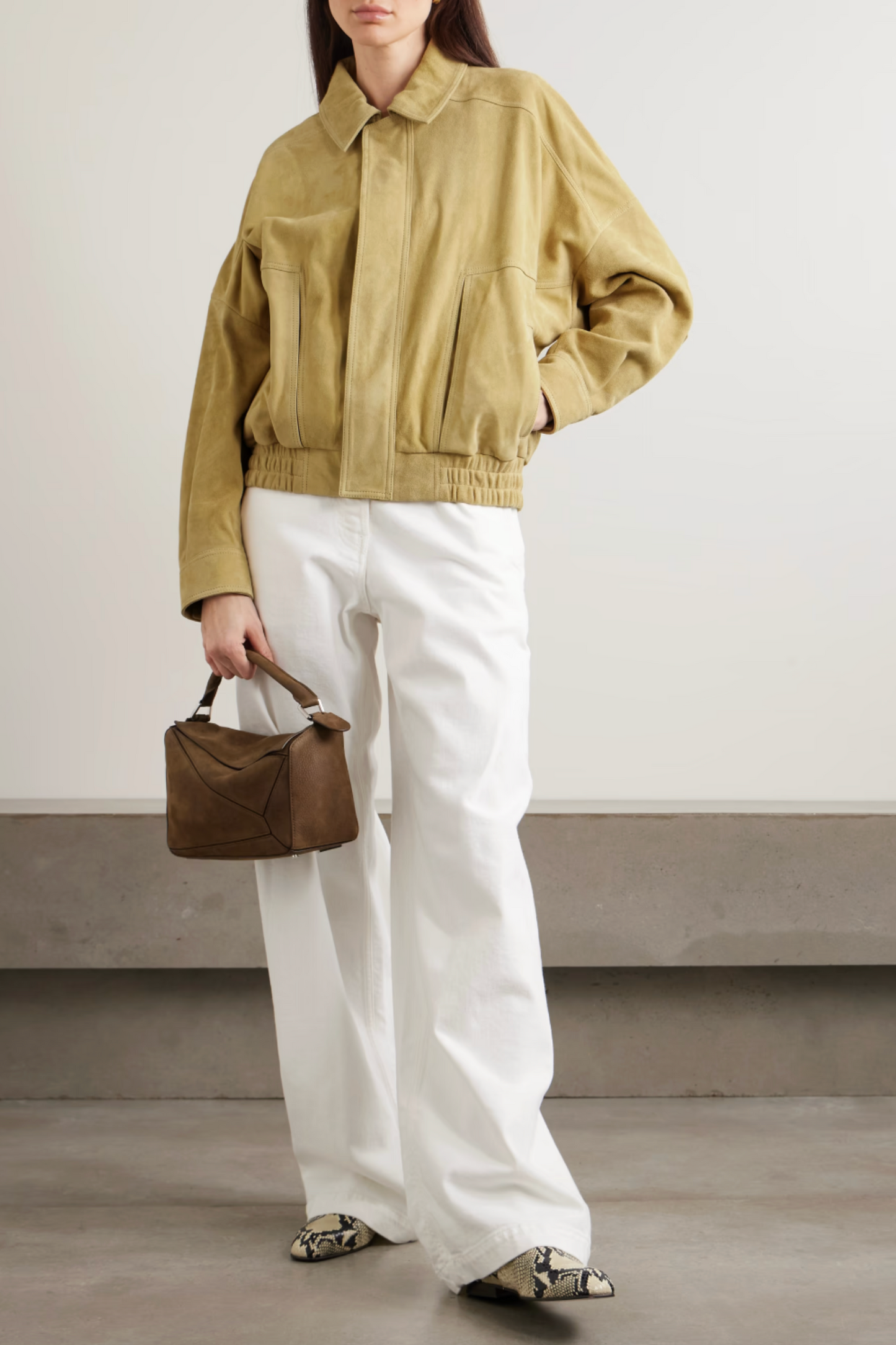 Dalma Suede Bomber Jacket