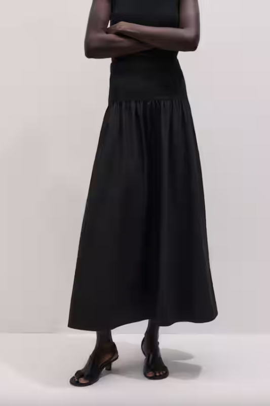 Mixed Media Maxi Skirt