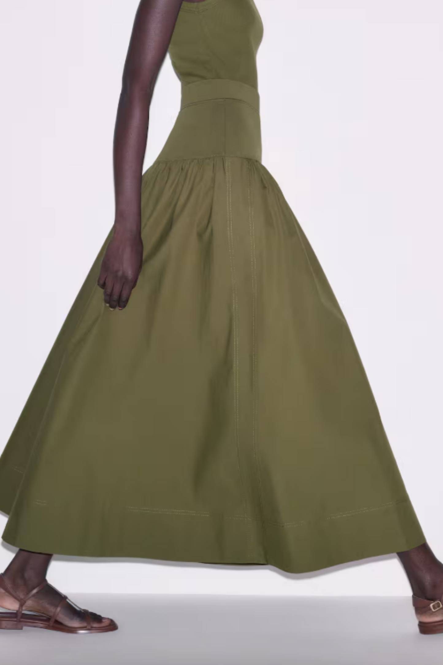 Mixed Media Maxi Skirt