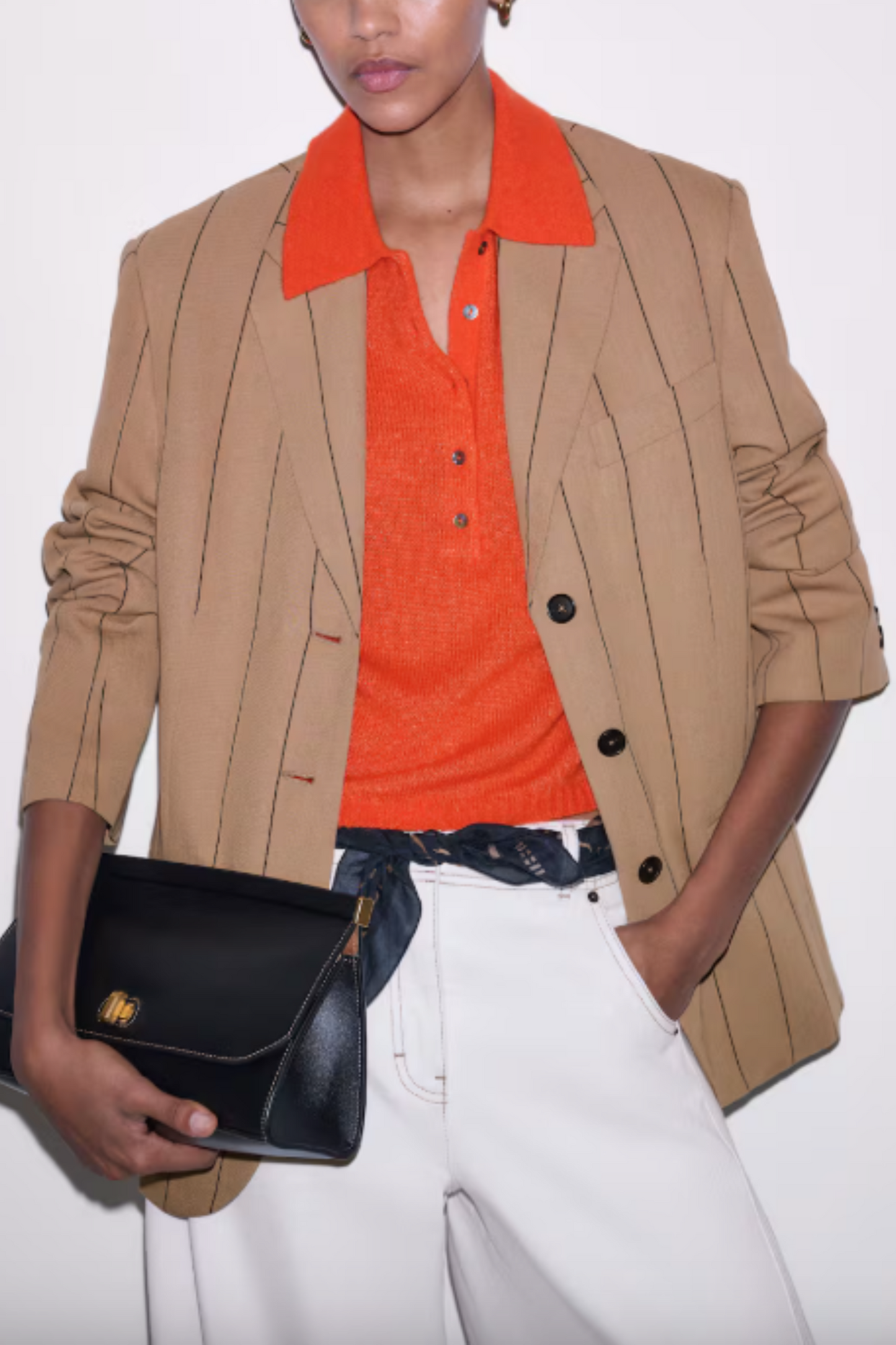 Linen Blend Oversized Blazer