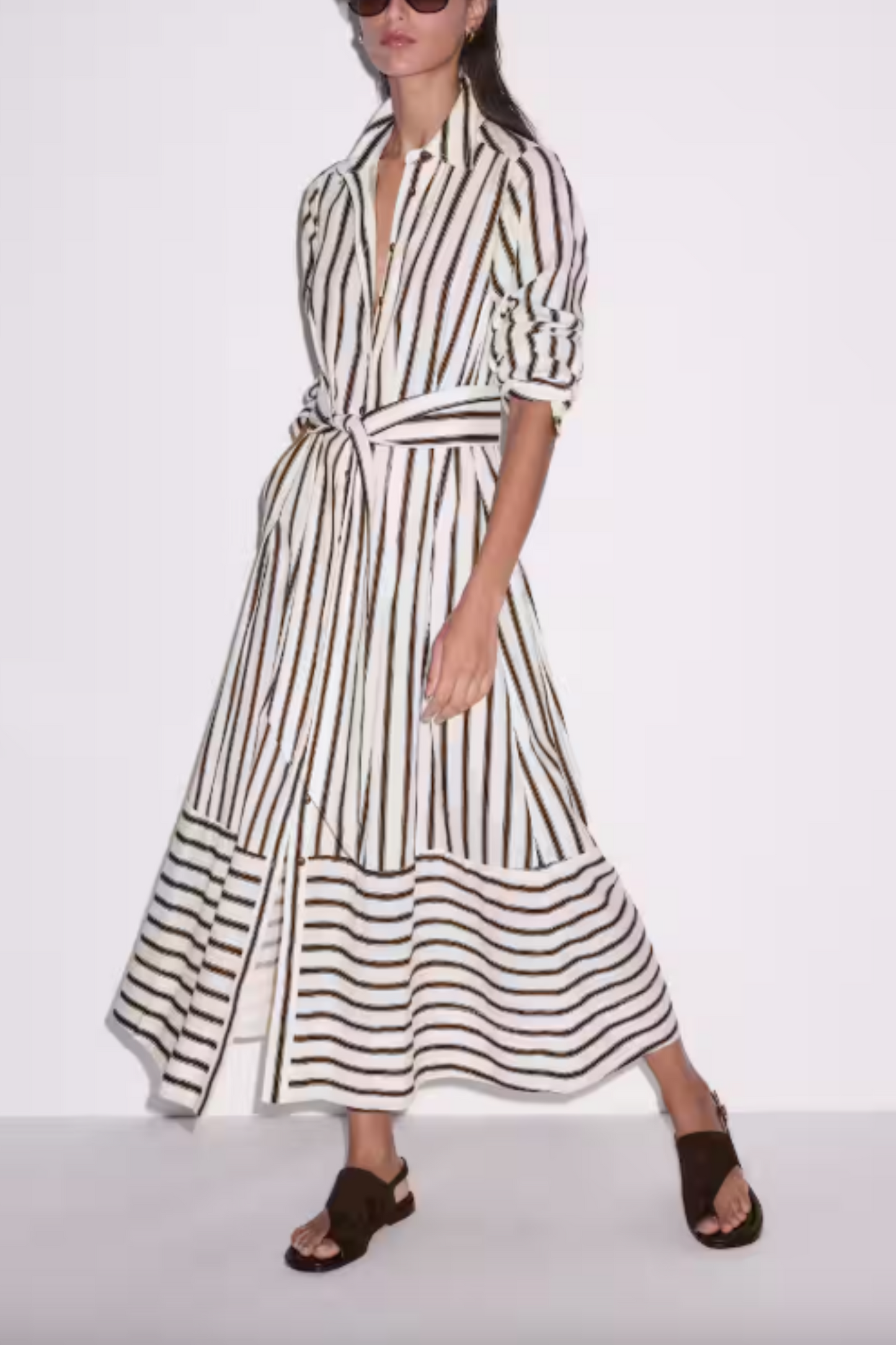 Crease-Less Linen Maxi Dress + Belt