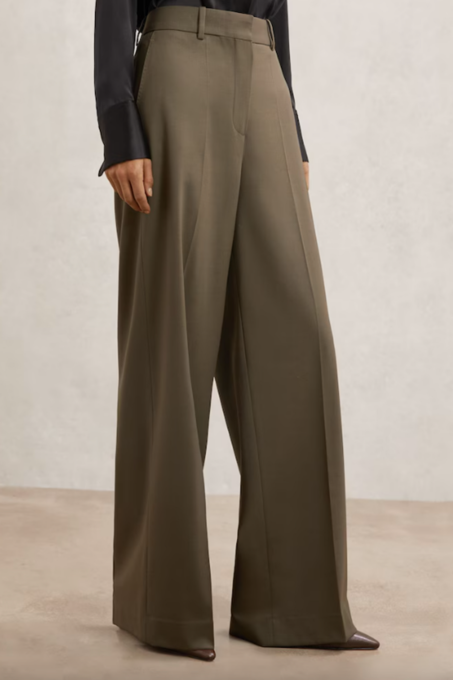 Wide-Leg Suit Trousers