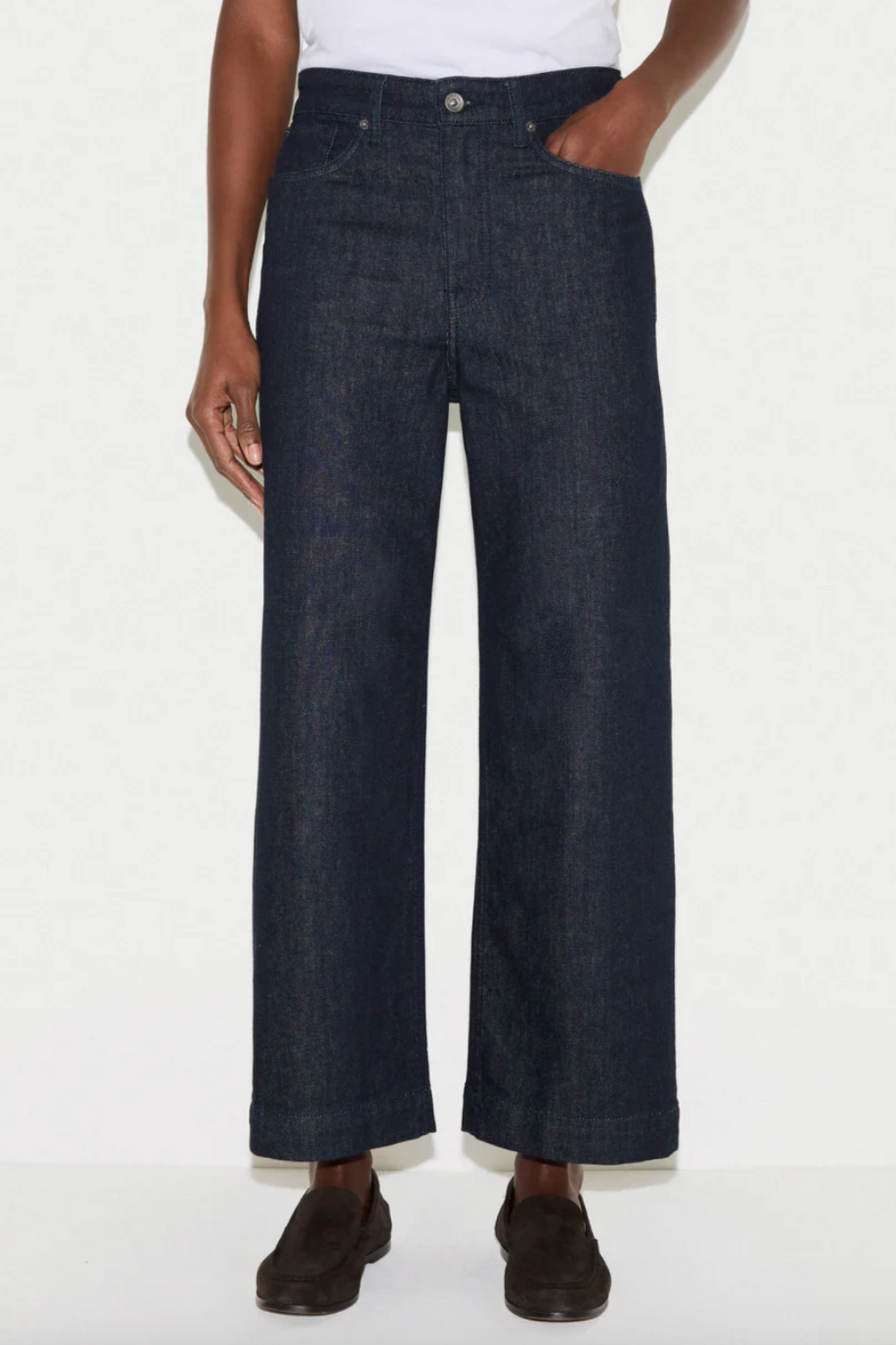 Tyne Wide Leg Cropped Jean