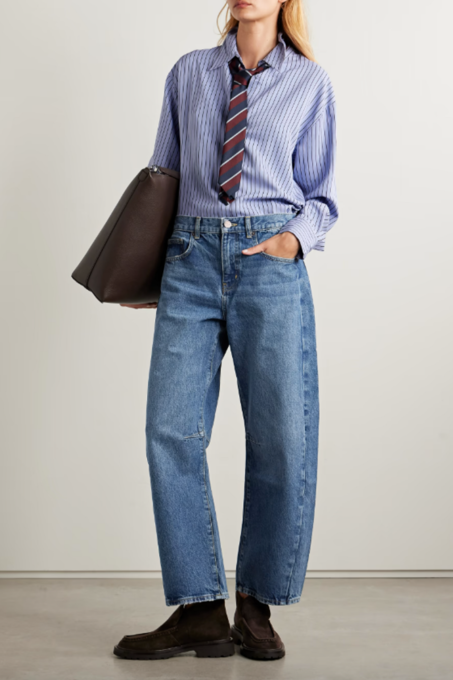 The Megalyn High-Rise Barrel-Leg jeans