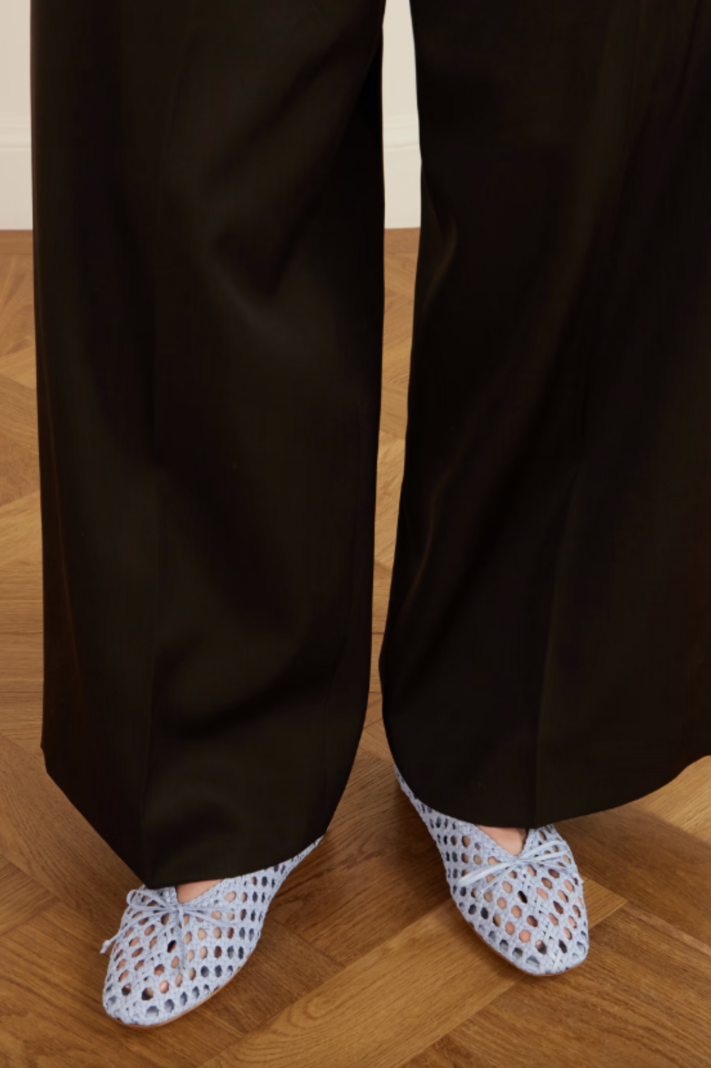 Woven Leather Ballet Flats