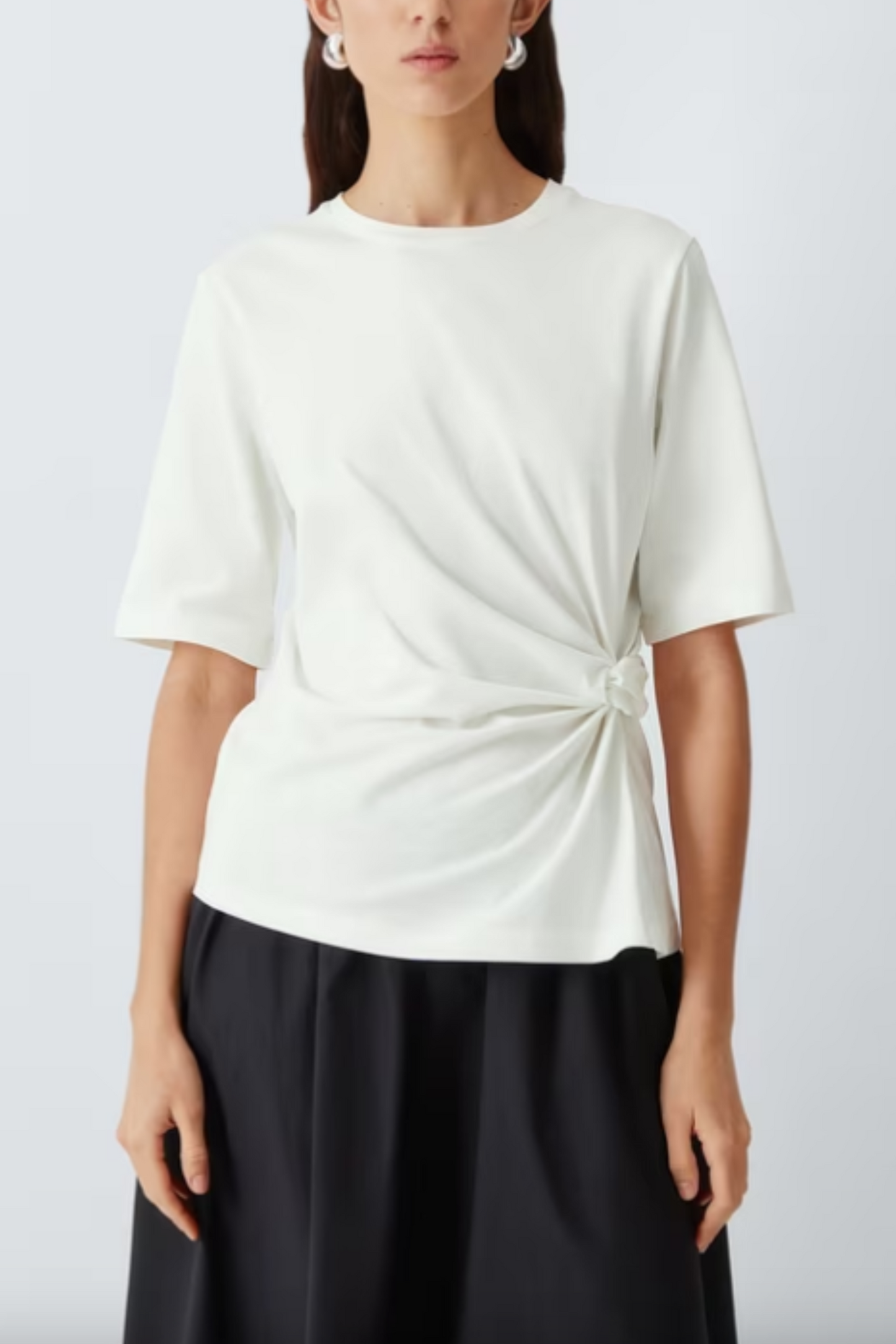 Knot-detail Cotton T-shirt