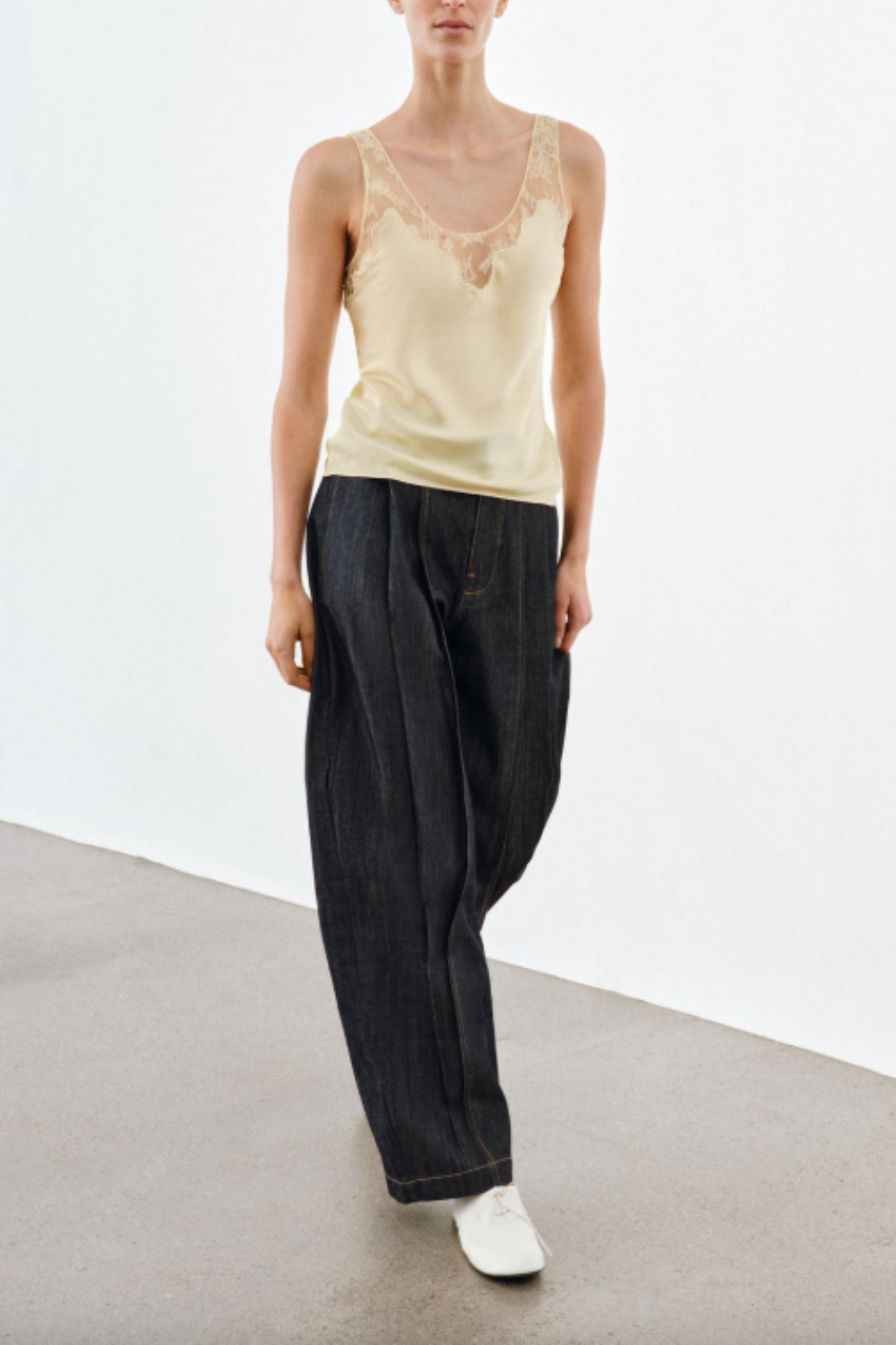 Satin Lace Top