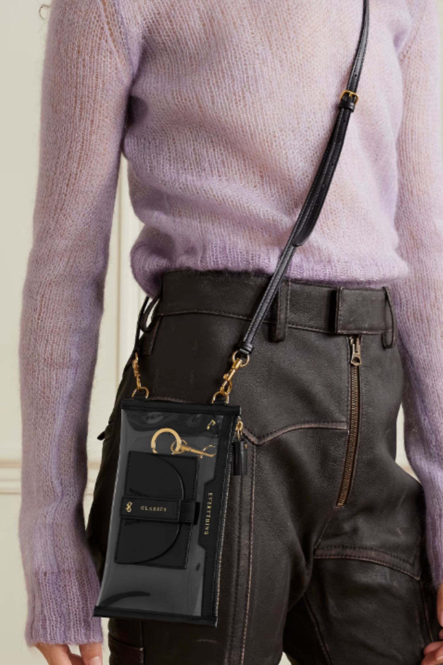 Everything Leather-Trimmed TPU and Recycled Shell Pouch
