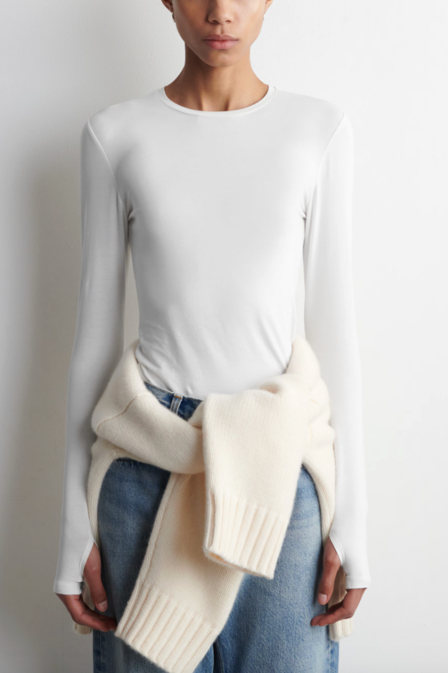 Cotton Long-Sleeved Top
